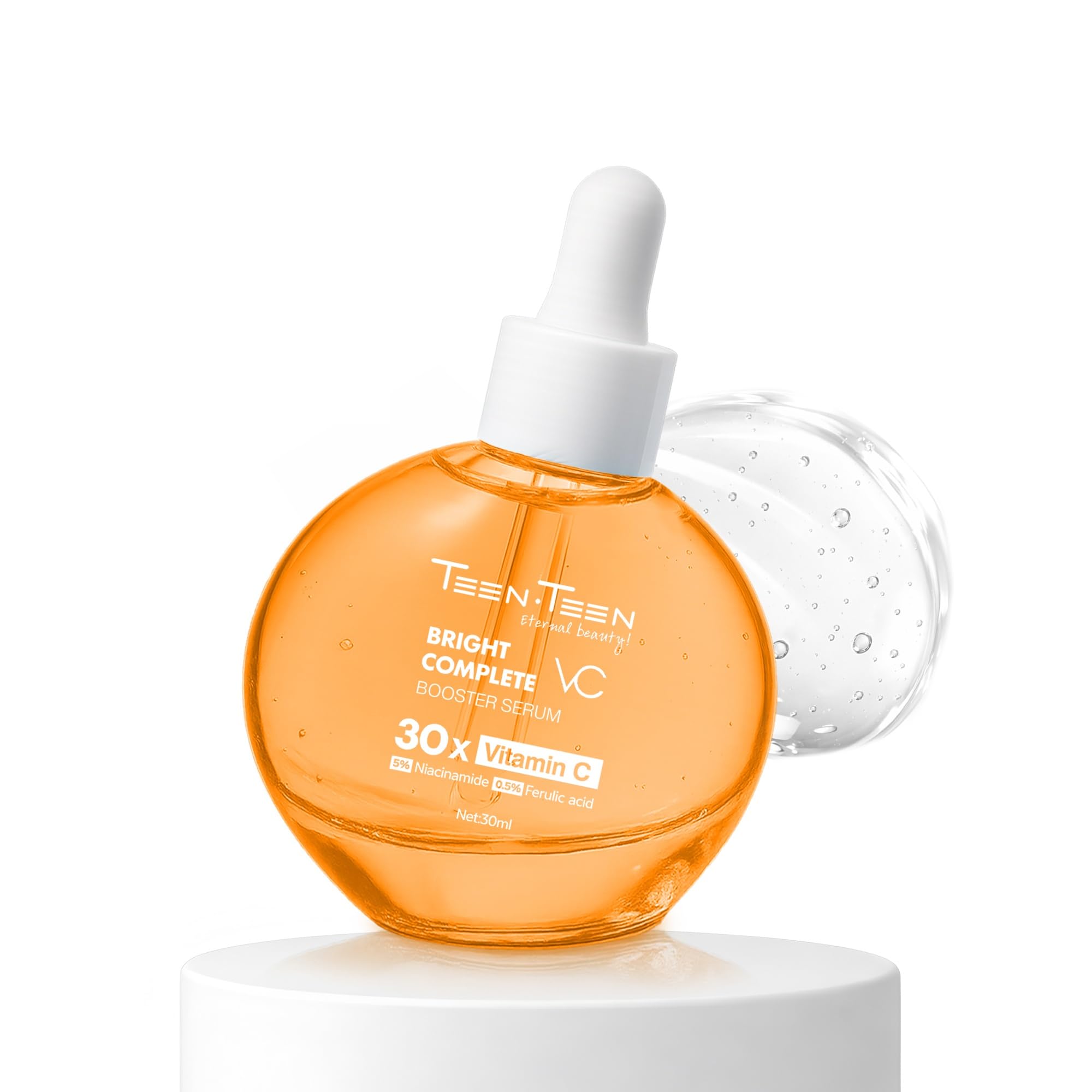 Teen Teen Bright Complete Booster Serum | 30X Vitamin C | RadianceBoosting & EvenToned Skin | Lightweight, Dark Spot Correctin