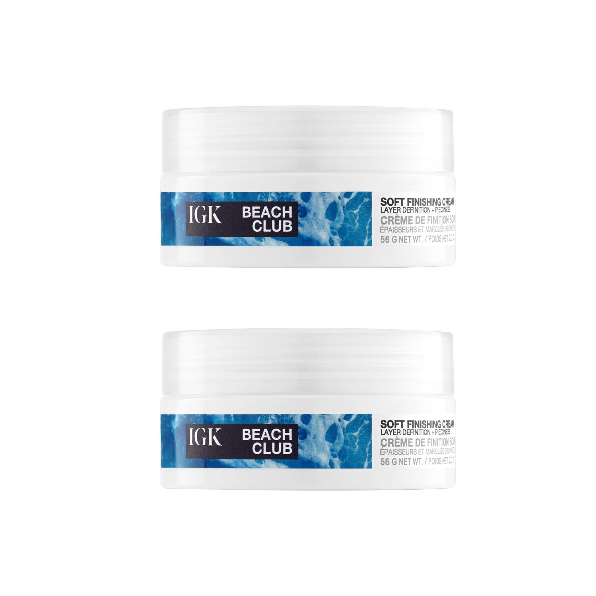 IGK Beach Club Soft Styling Paste 2Pack  Flexible Hold & Texture for All Hair Types  Matte Finish & Frizz Control