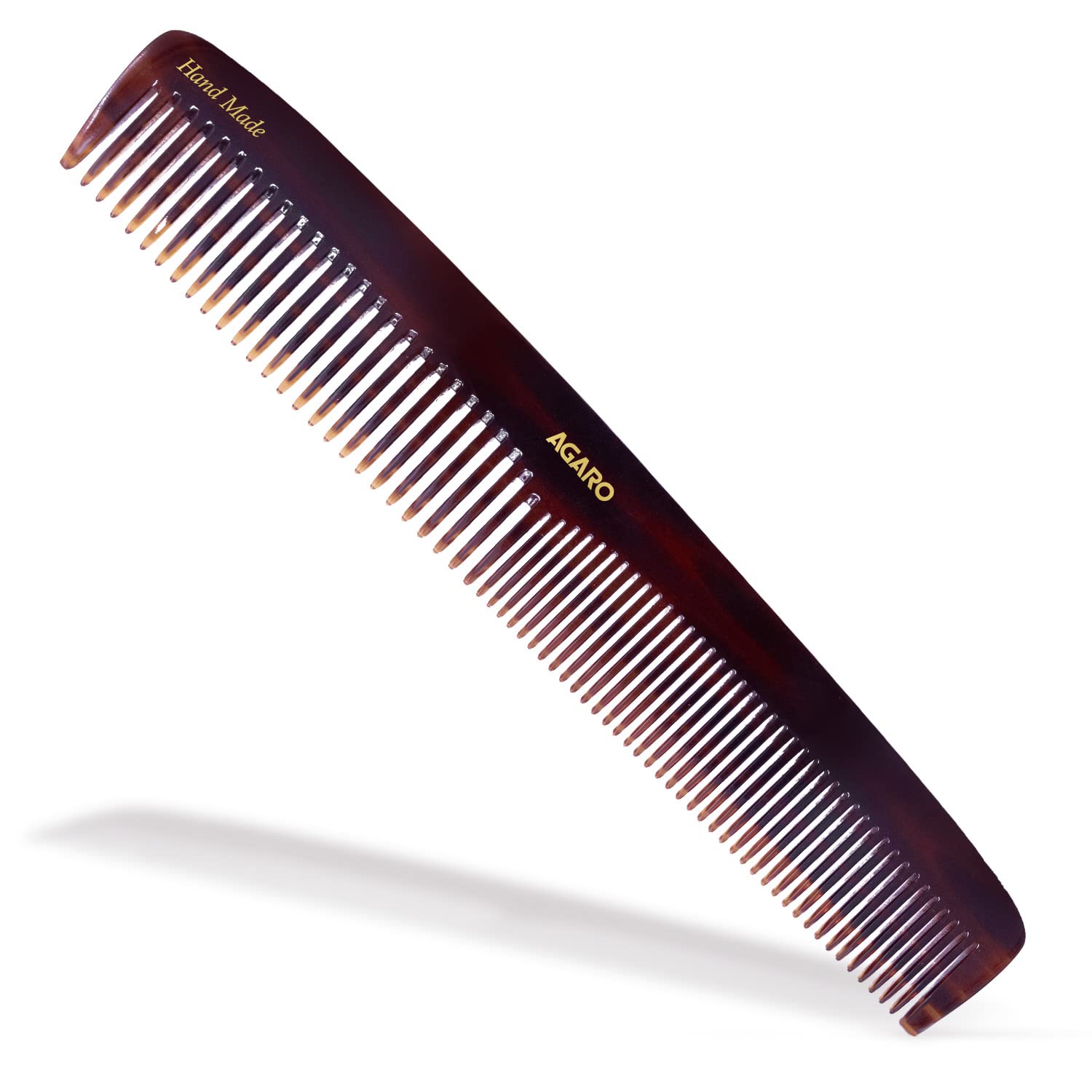 Agaro Hand Made Comb, All Fine Tooth Dressing Comb, Smooth Rounded Teeth, Hair Styling, Grooming, Hair Brushing, Hair Dressing, 