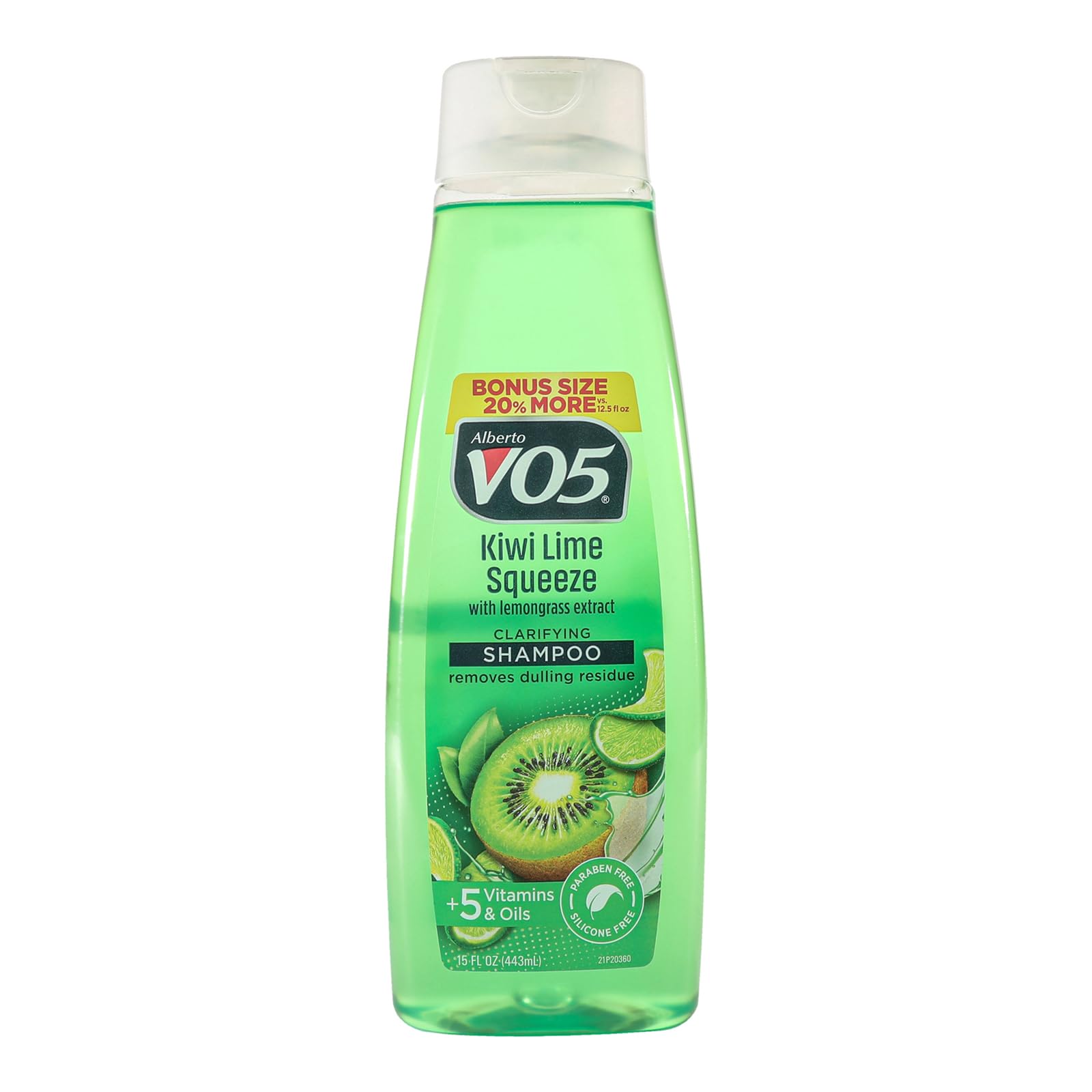 Alberto VO5 Kiwi Lime Squeeze Clarifying Shampoo - Moisturizing Shampoo with Clarifying Formula - 5 Vitamins and Oils - Fruity K