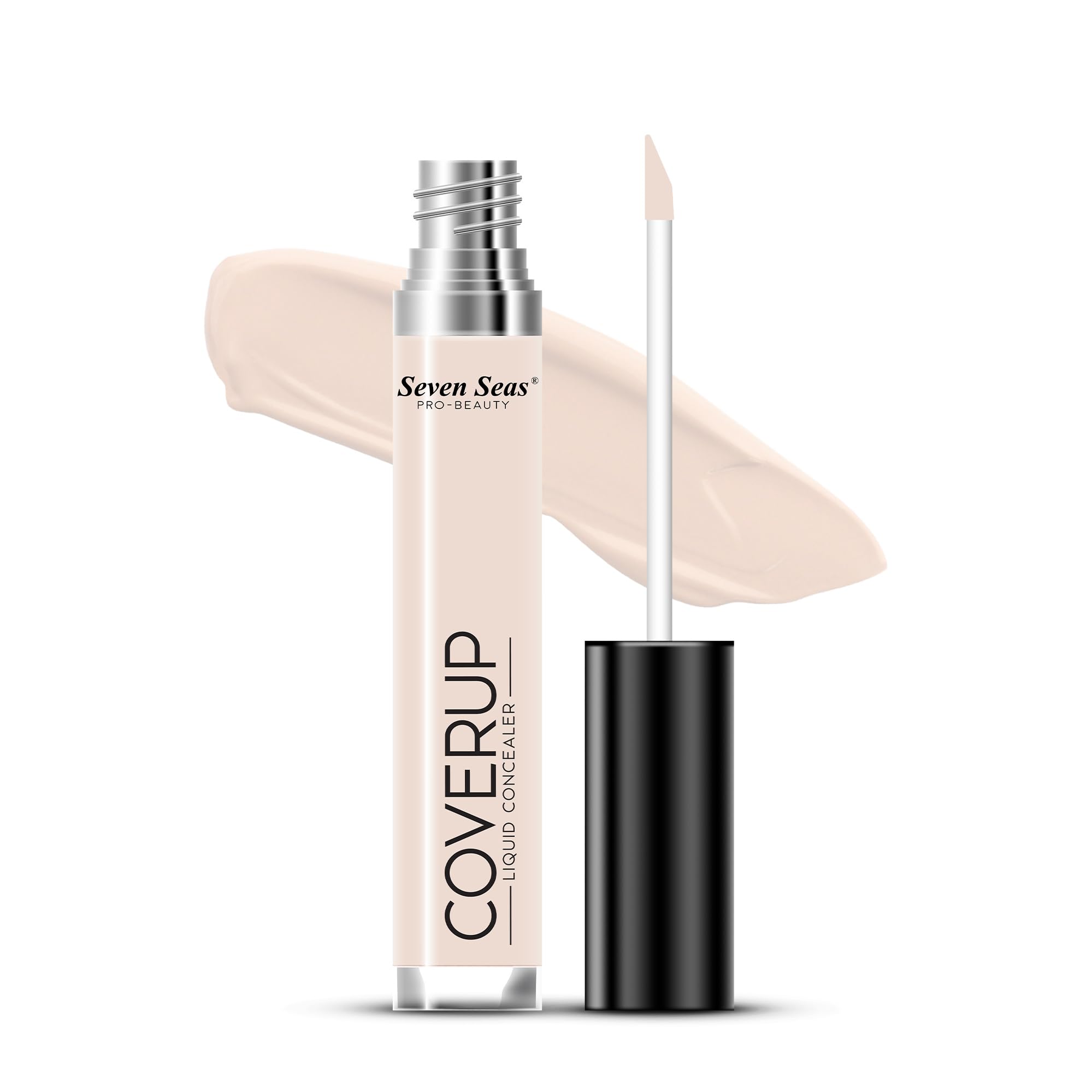 Seven Seas Cover Up Liquid Light Weight Concealer With Full Coverage | Easily Blendable Concealer For Face Makeup With Matte Fin
