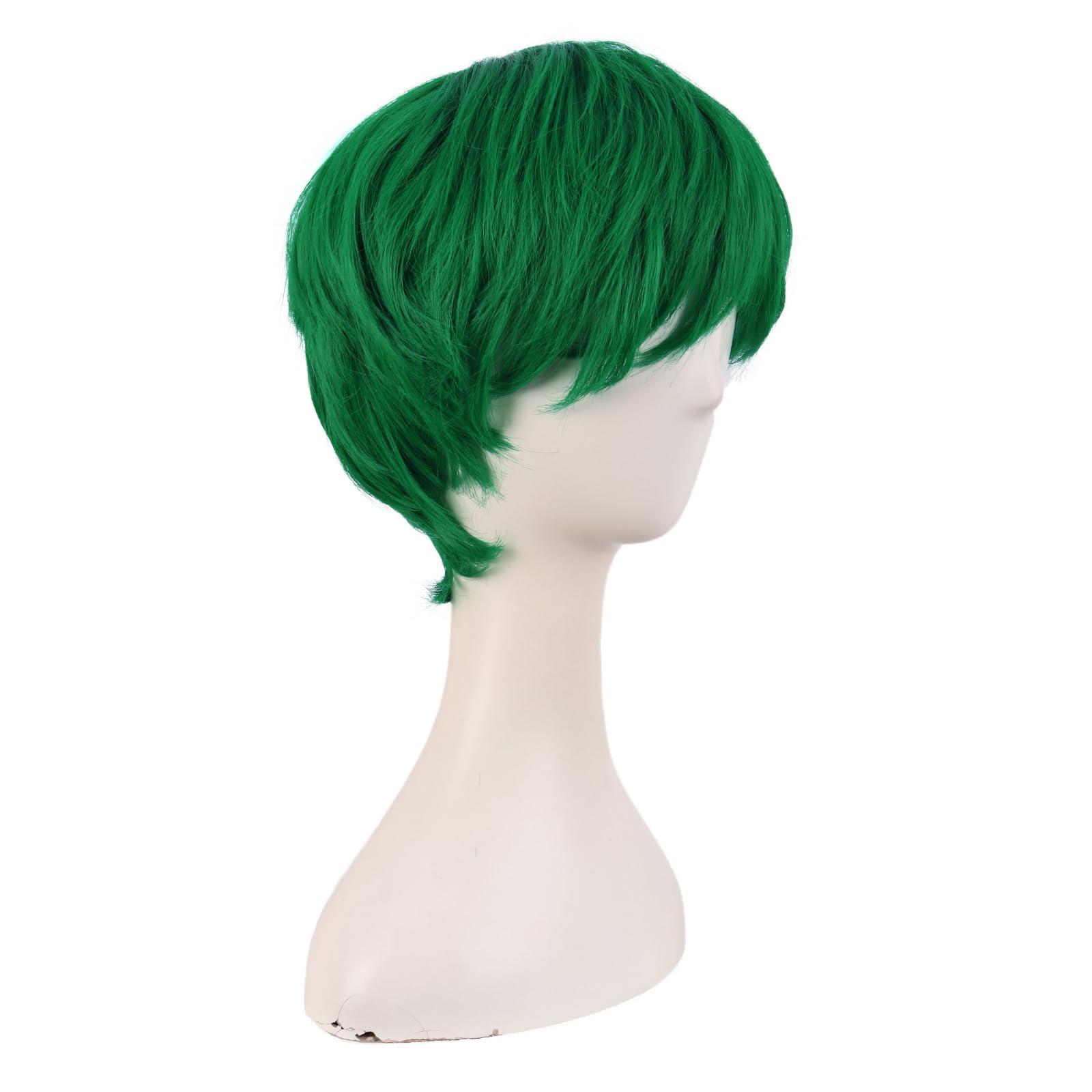 MapofBeauty 10 Inch/25 cm Fashion Women Natural Short Curly Wig (Grass Green)