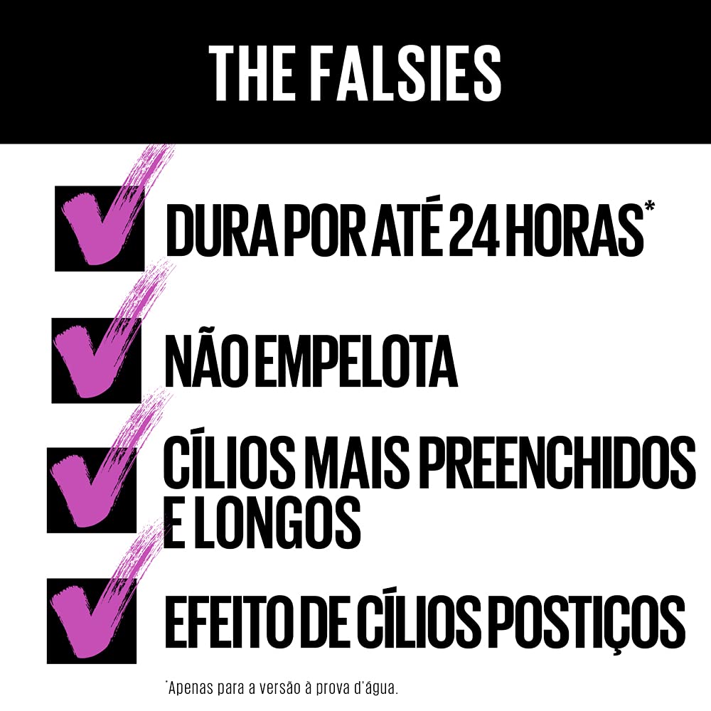 Maybelline New York Volum Express The Falsies Waterproof Mascara, Very Black, 025 Fl Oz (Pack Of 1), (K0689700)