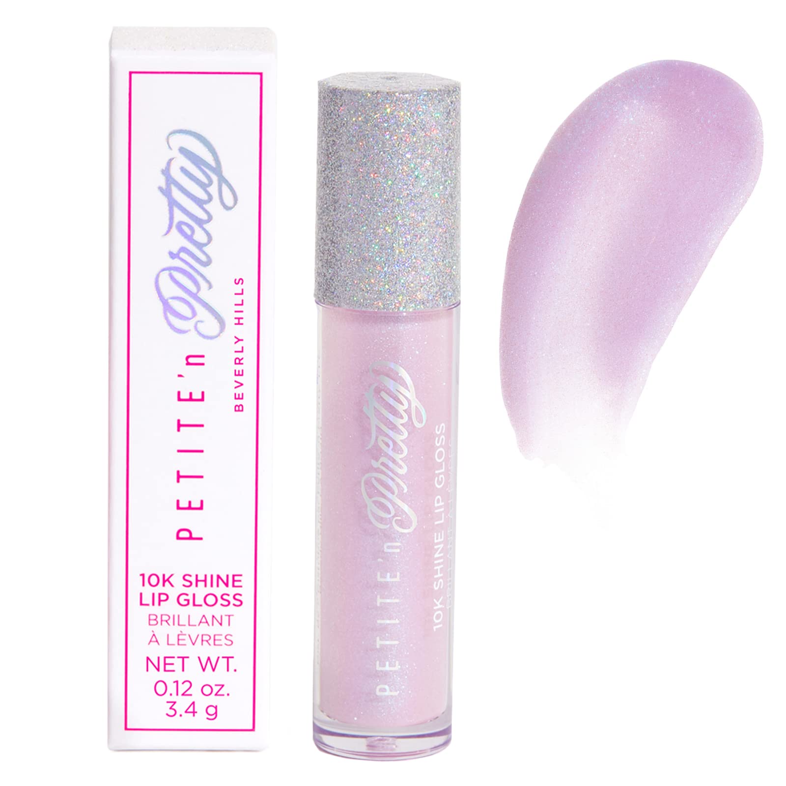 Petite 'N Pretty 10K Shine Lip Gloss for Girls (Shell Shocked) - Makeup for Kids, Tweens, Teens - High Shine, Soft, Hydrating, L