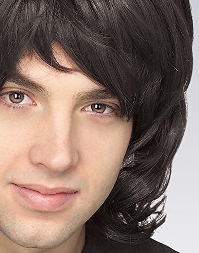 Rubie'S Mens 70'S Shag Wig Party Supplies, Black, One Size Us