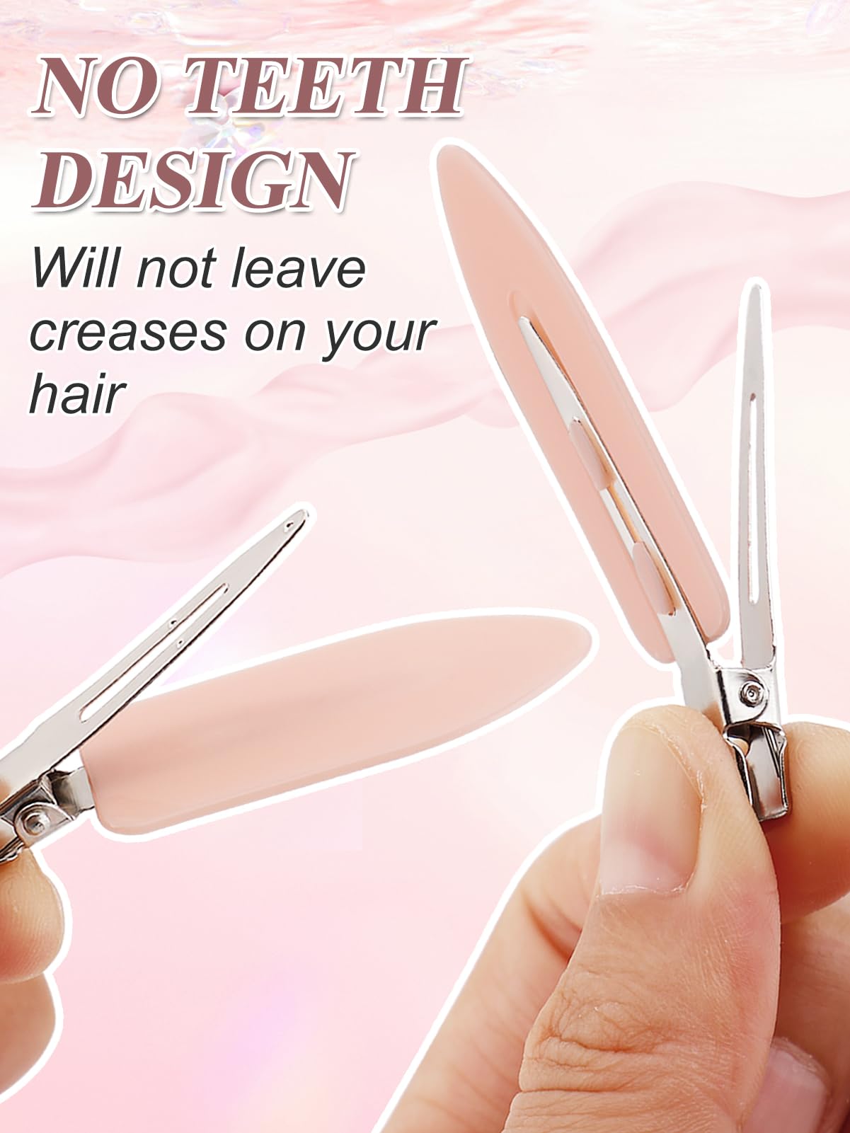 Madholly 20Pcs No Bend Hair Clips - No Crease Hair Clips For Styling Sectioning, Hair Barrettes For Salon Hairstyle Hairdressing