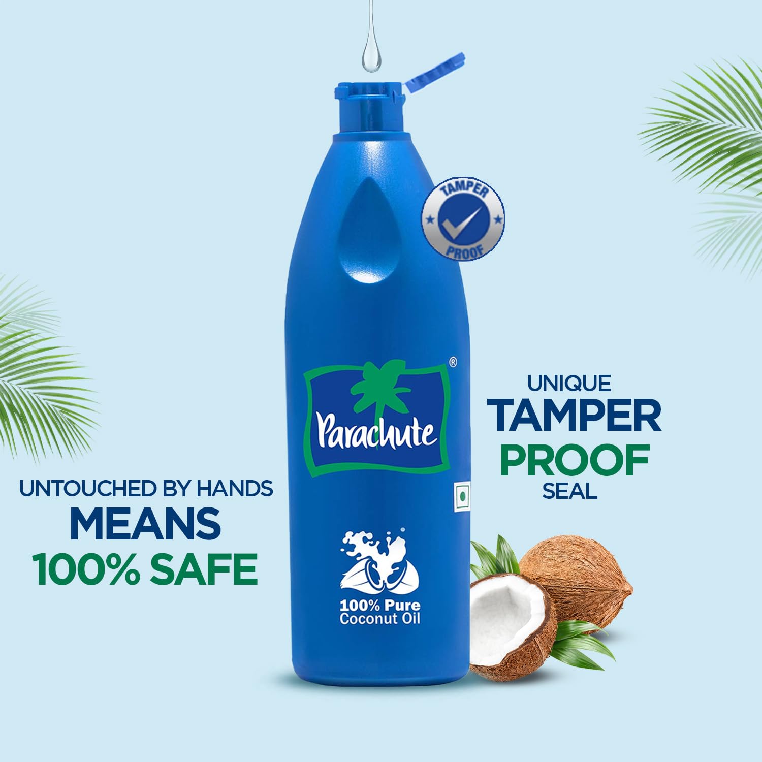 Parachute 100% Pure And Natural Unrefined Coconut Oil | No Chemicals & Added Preservatives | 31 Fl.Oz