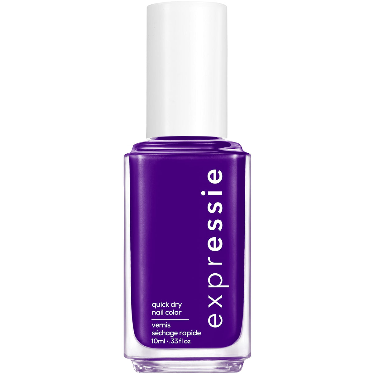 essie expressie Quick Dry Vegan Nail Polish, Vibrant Purple with Blue Undertones, No Time to Pause, 0.33 Ounce
