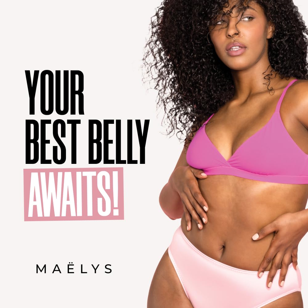 MAËLYS B-FLAT Belly Firming Cream - 3.4 Fl Oz - Orange - Stretch Mark & Tightening Cream