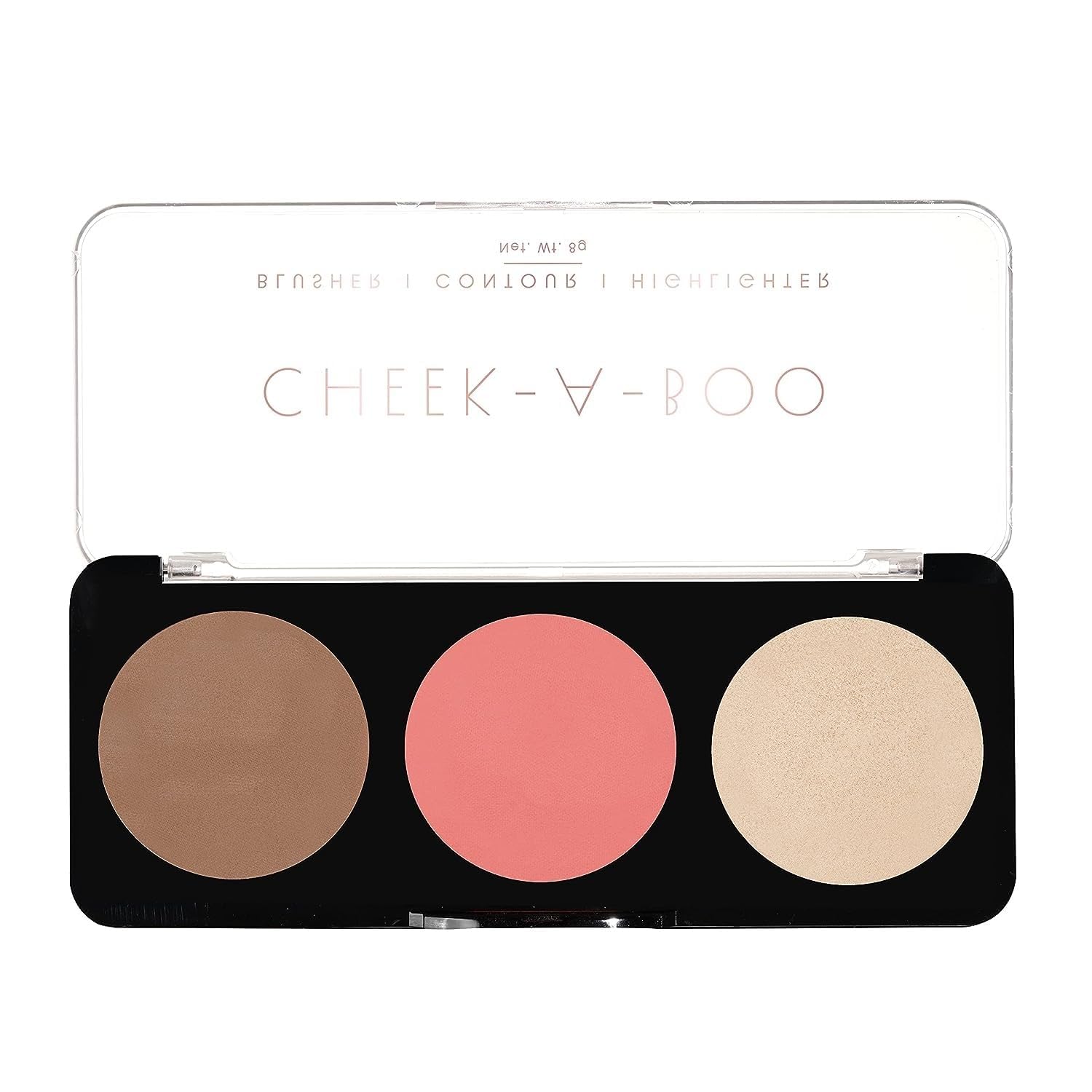 3 In 1 Face Blusher + Highlihger With Contour Palette | Travel Friendly Mini Face Blush And Highlihter Palette (Shade 2)