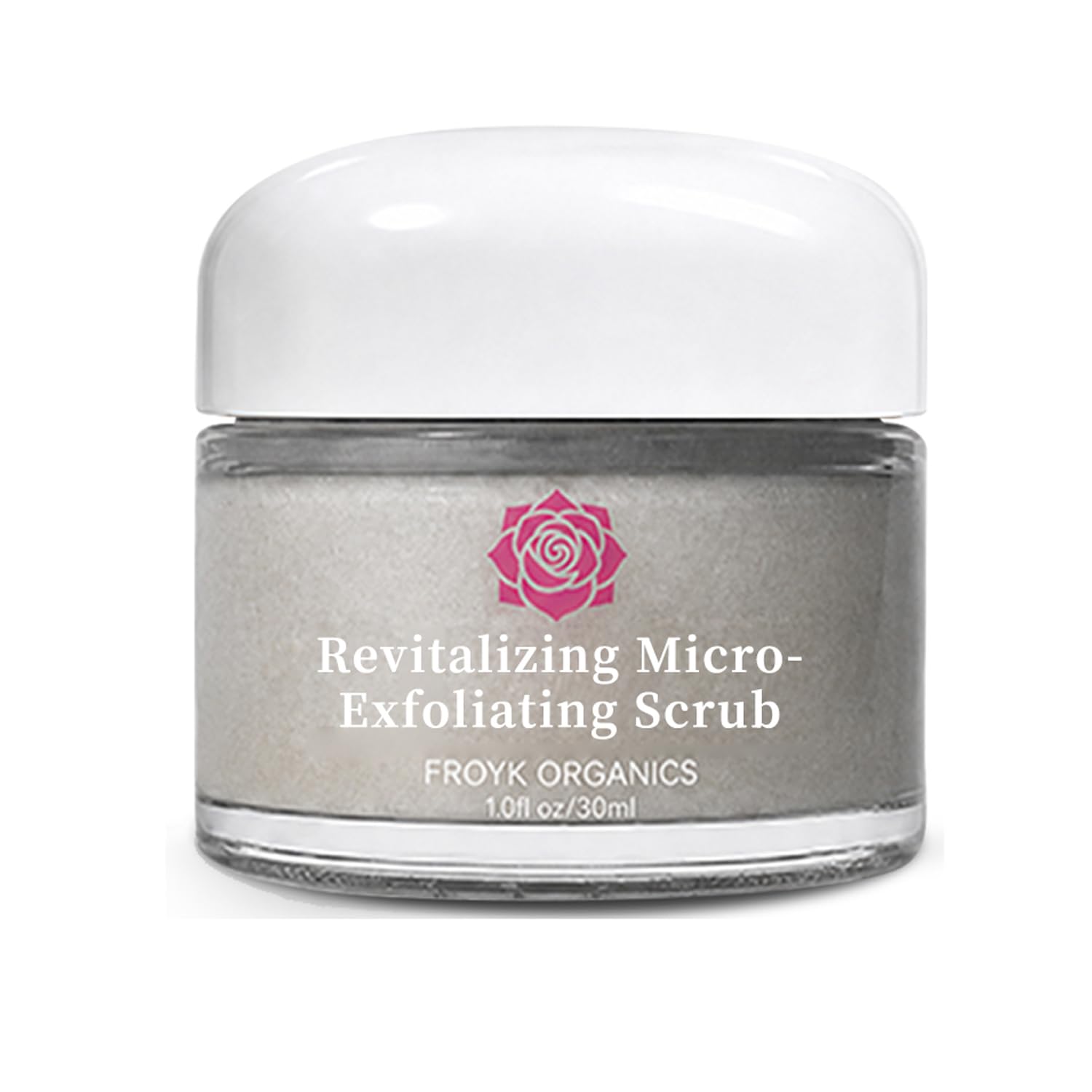 Froyk Organics Revitalizing MicroExfoliating Scrub | Gentle Exfoliating Scrub with Arctic Rose Petals & Rice Powder | Natural B