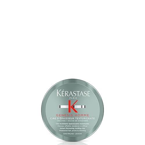 KERASTASE genesis Homme cire dEpaisseur Texturisante Wax Pomade  Light-hold Wax Pomade for Men  Provides Texture & Thickness  Fo