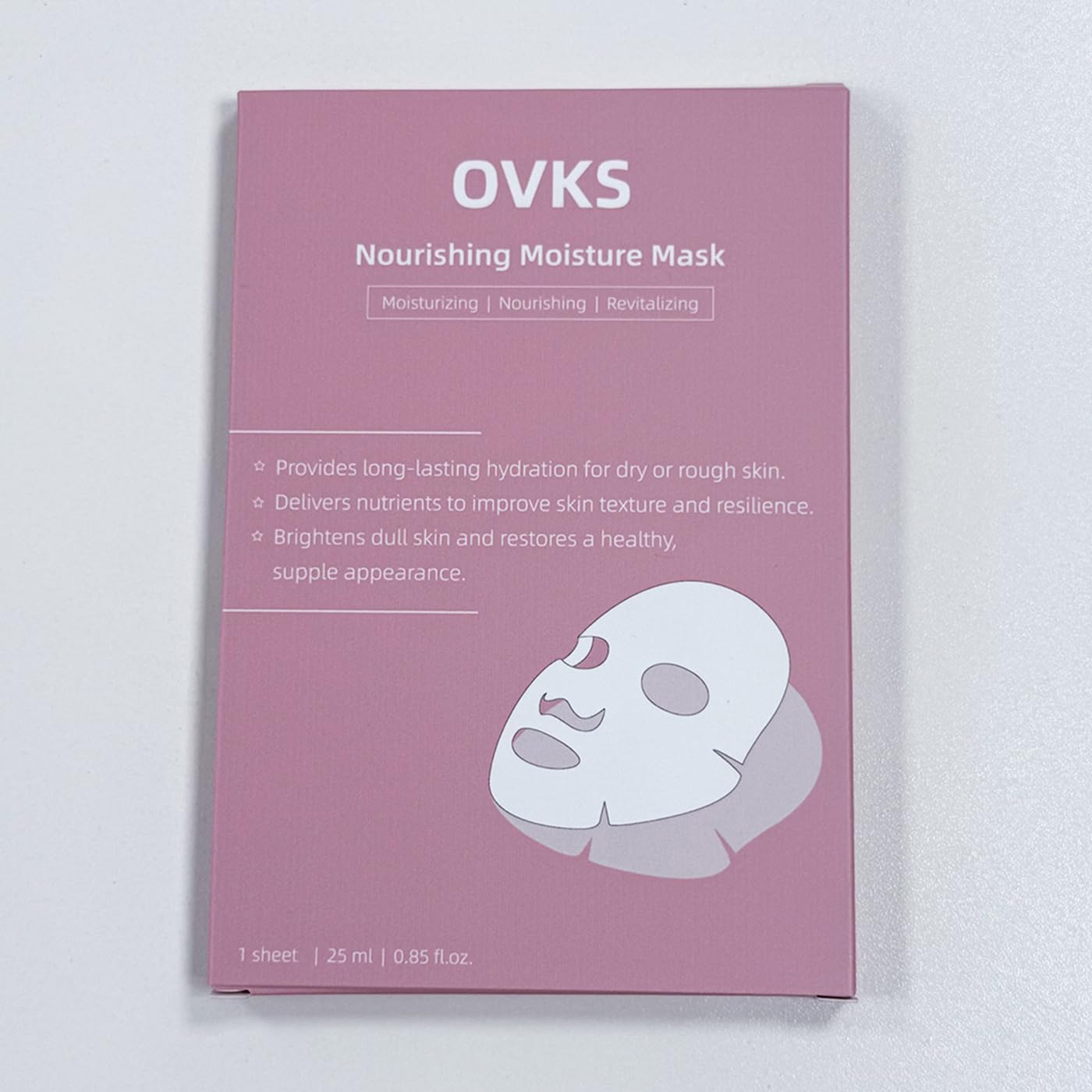 OVKS Nourishing Moisture Facial Sheet Mask 1PC  Deep Moisturizing & Brightening for Dry, Dull Skin