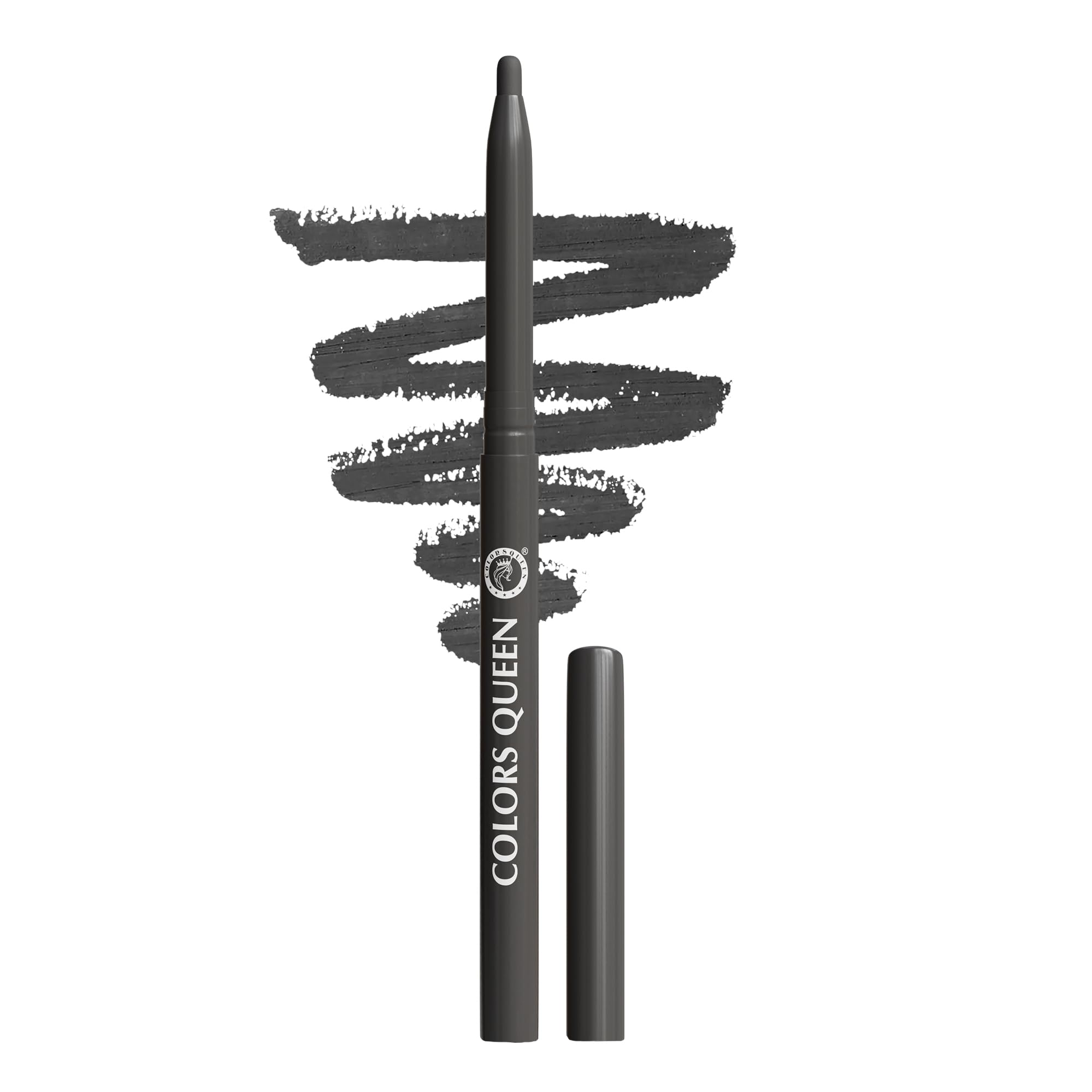 Colors Queen Extreme Color Kajal Pencil - 08 Gunmetal, 0.4G | Smooth One Stroke Application With Ultra Creamy Texture | 16 Hrs L
