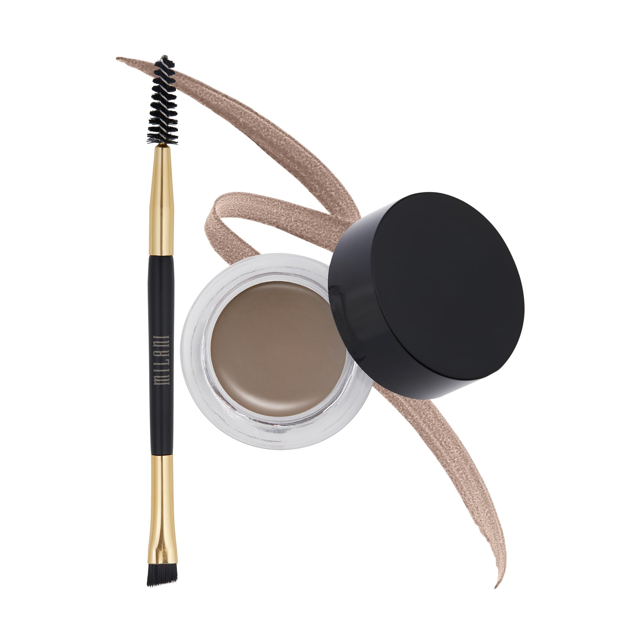 Milani Stay Put Brow Color - Medium Brown (0.09 Ounce) Vegan, Cruelty-Free Eyebrow Color that Fills and Shapes Brows