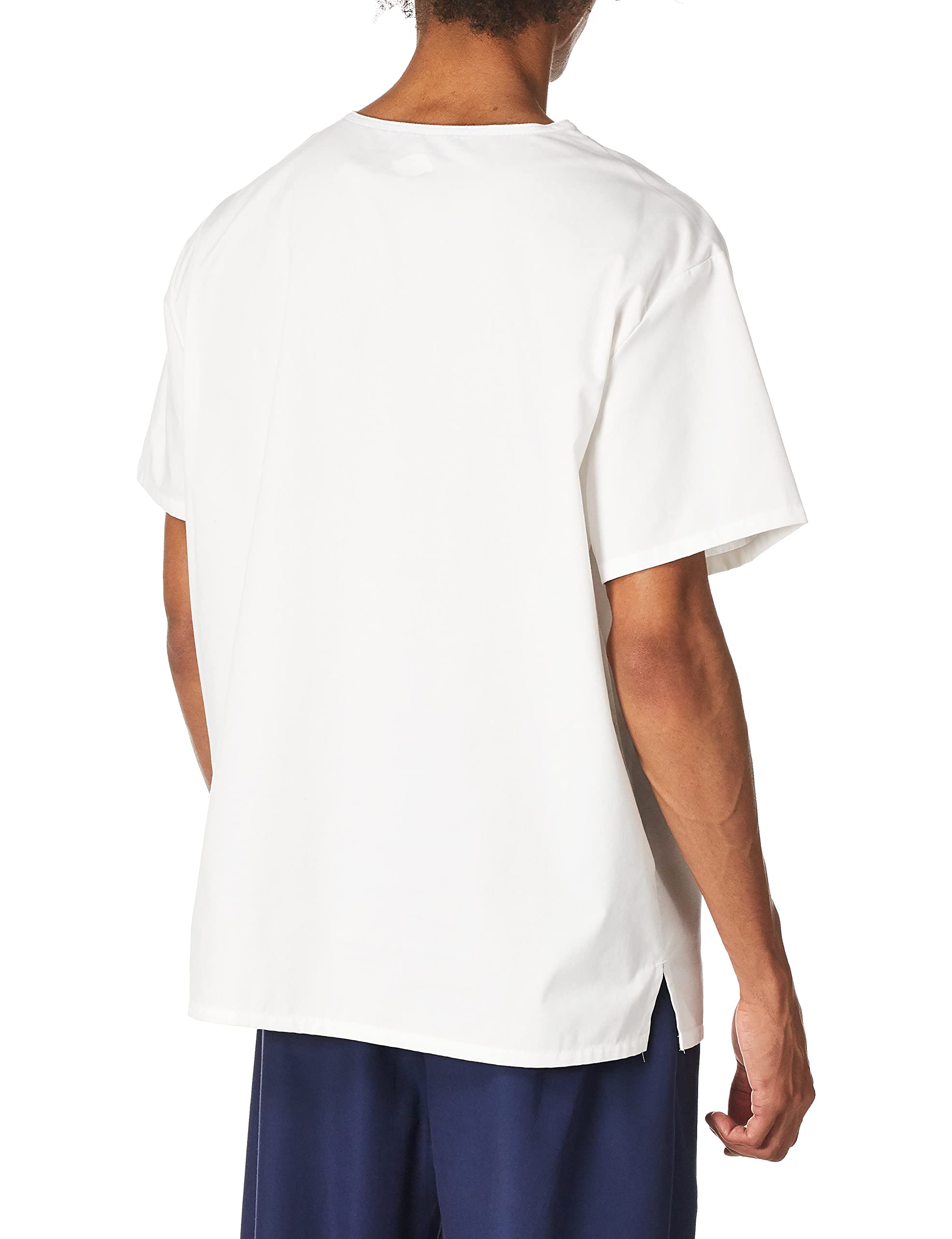 Dickies mens Signature V-neck medical scrubs shirts, White, 3X-Large US