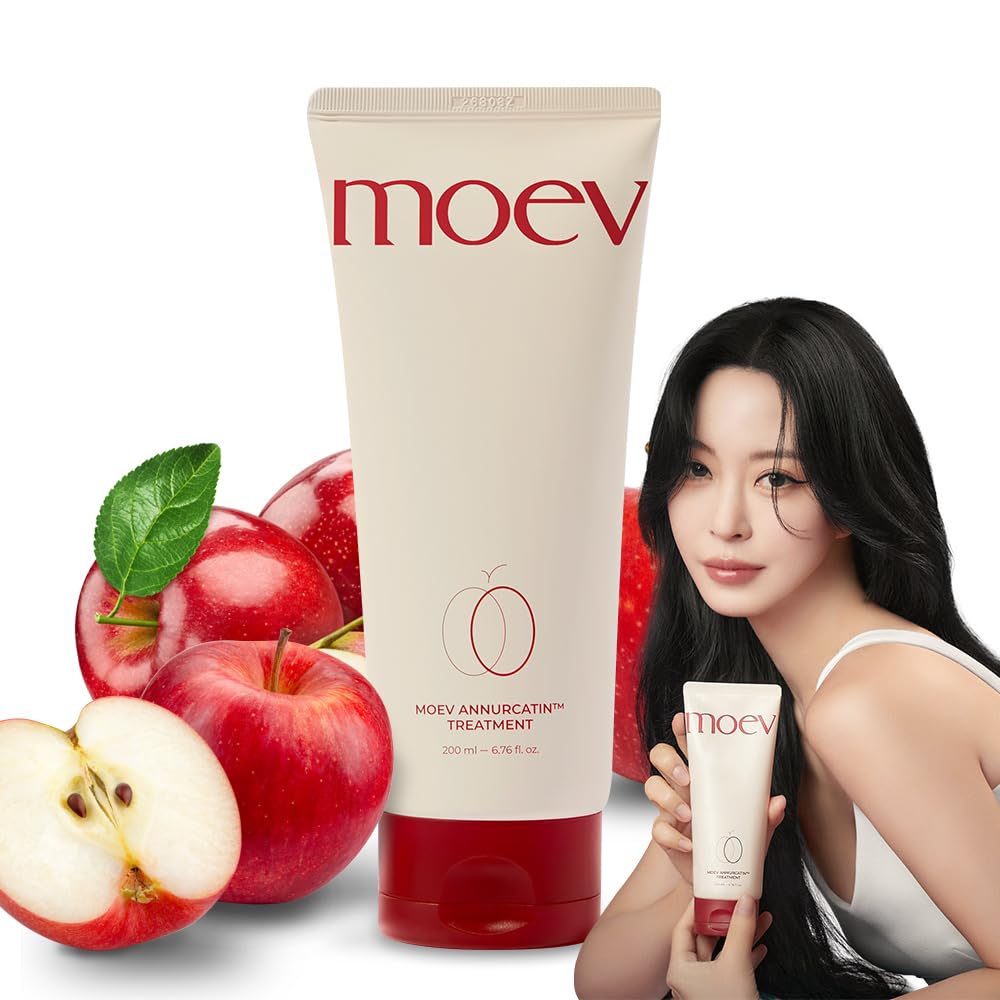 Moev Annurcatin Hair Treatment Mask, Korean Mint Wash-Off Hair Care Mask Apple Deep Damage Conditioner Sulfate-Free With Amino A