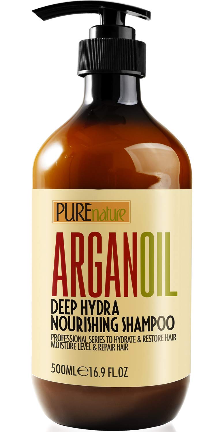 Moroccan Argan Oil Shampoo - Sulfate Sls Paraben Free Moisturizing Treatment For Women And Men - For All Types Including Curly,