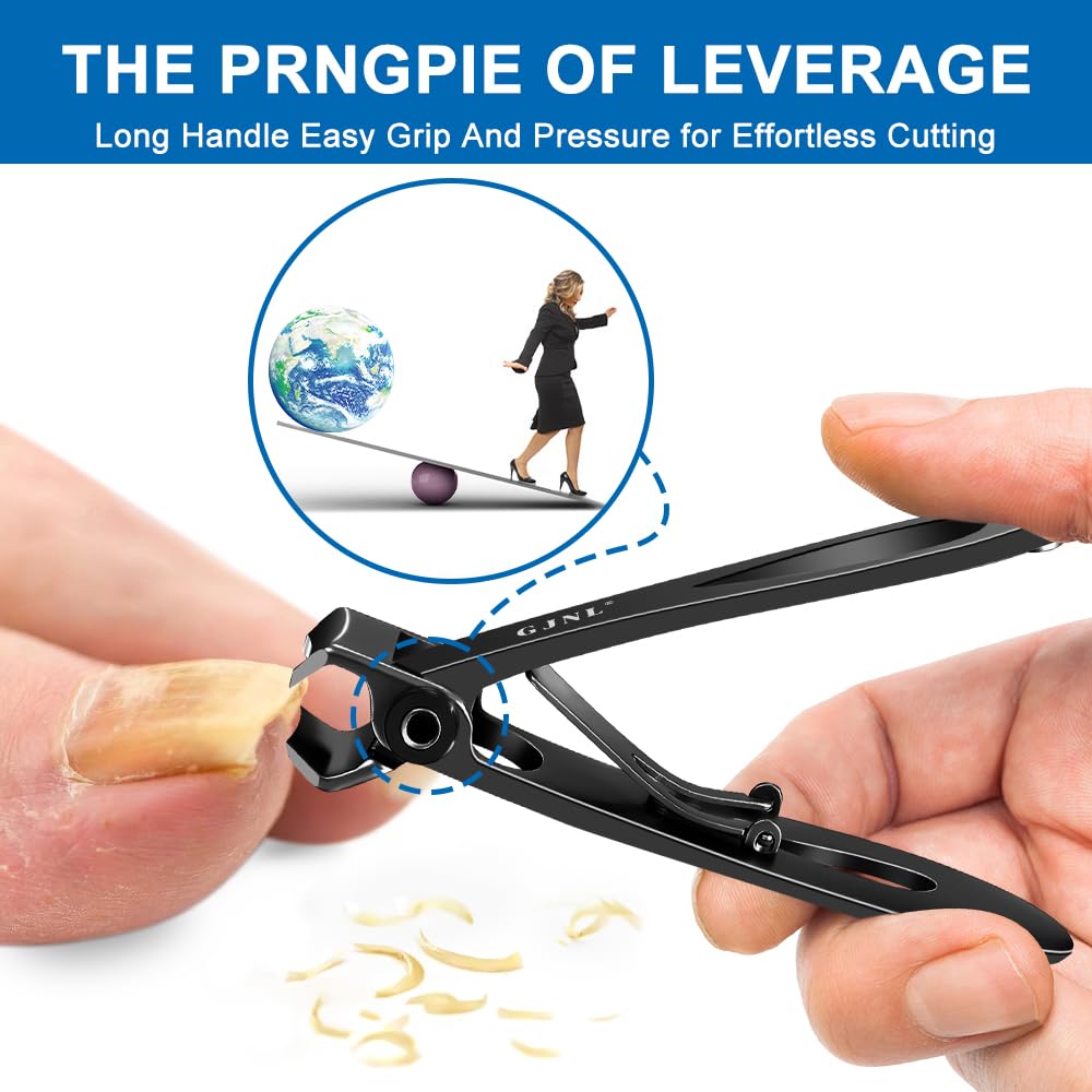 Nail Clippers For Men Thick Nails - Birthday Day Gifts For Men Dad 16Mm Sharp Wide Jaw Opening Toenail Clippers For Seniors Thic