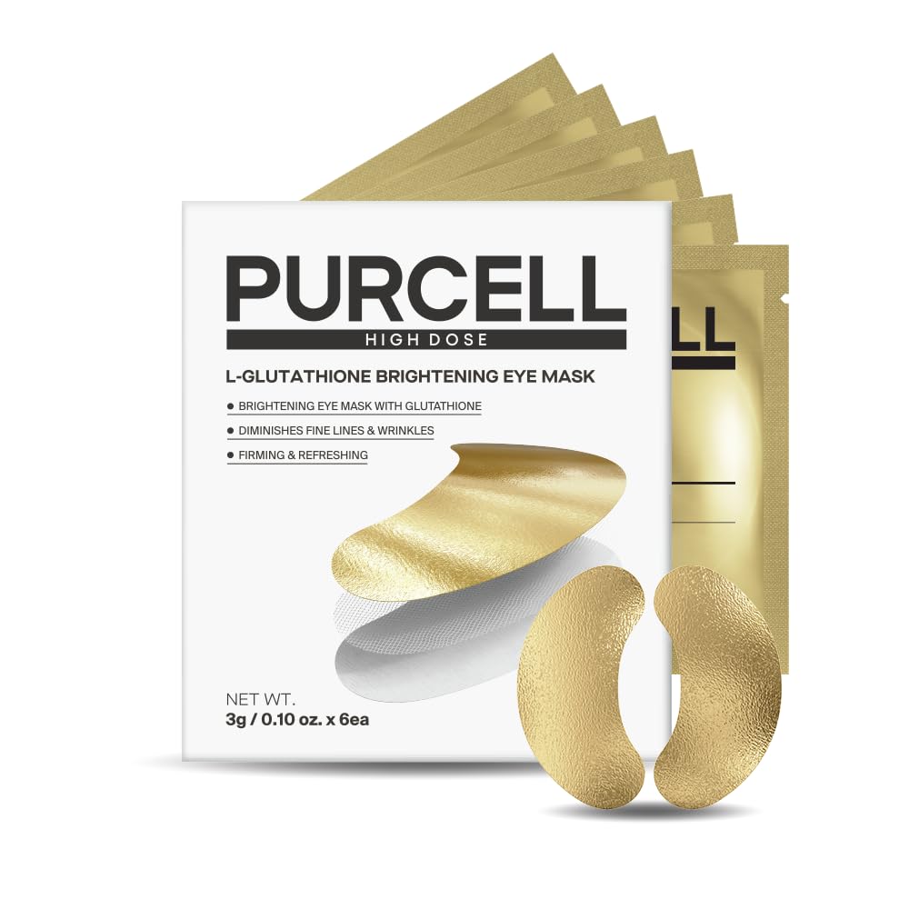 PURCELL LGlutathione Radiance Eye Mask, Under Eye Patches, 6 Pairs