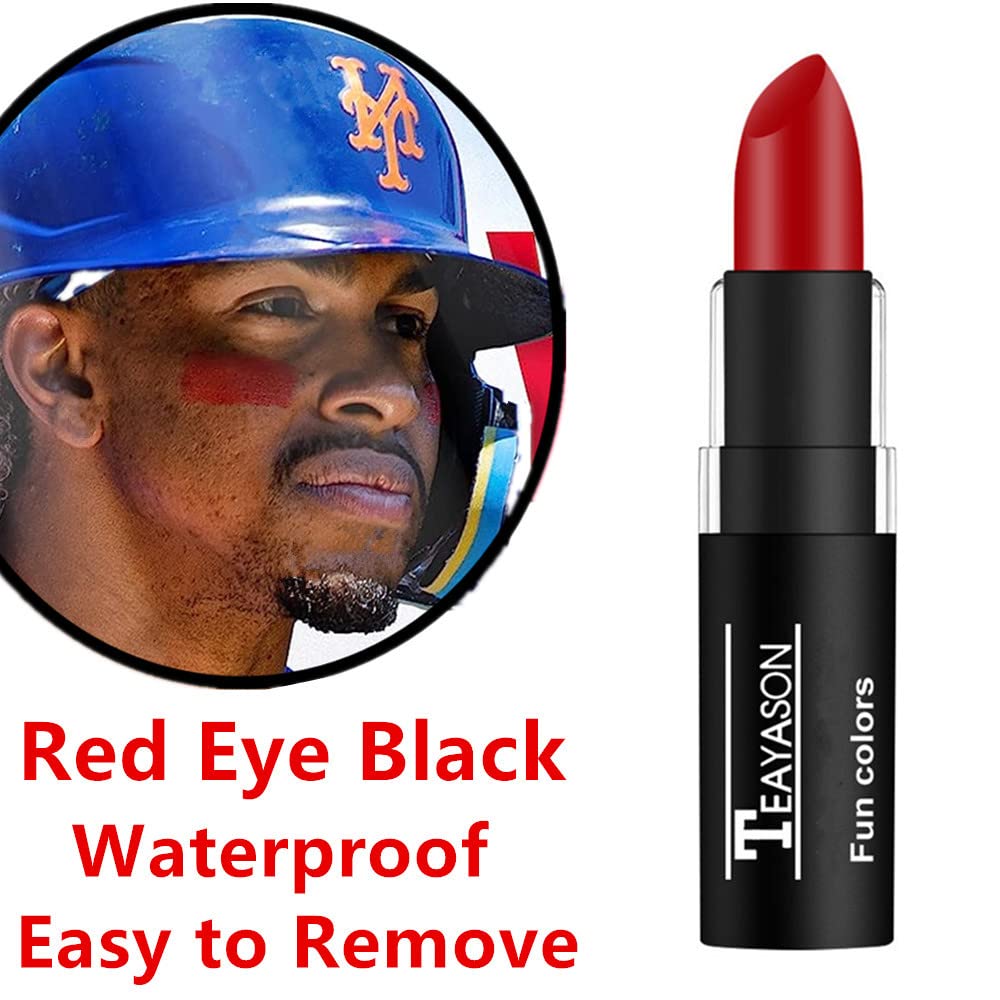 Go Ho Makeup Clown Red Cream-Blendable Stick -Red Eye Black Face Body Paint Professional Sfx Makeup,Safe Facepaint Nose&Lip Smac
