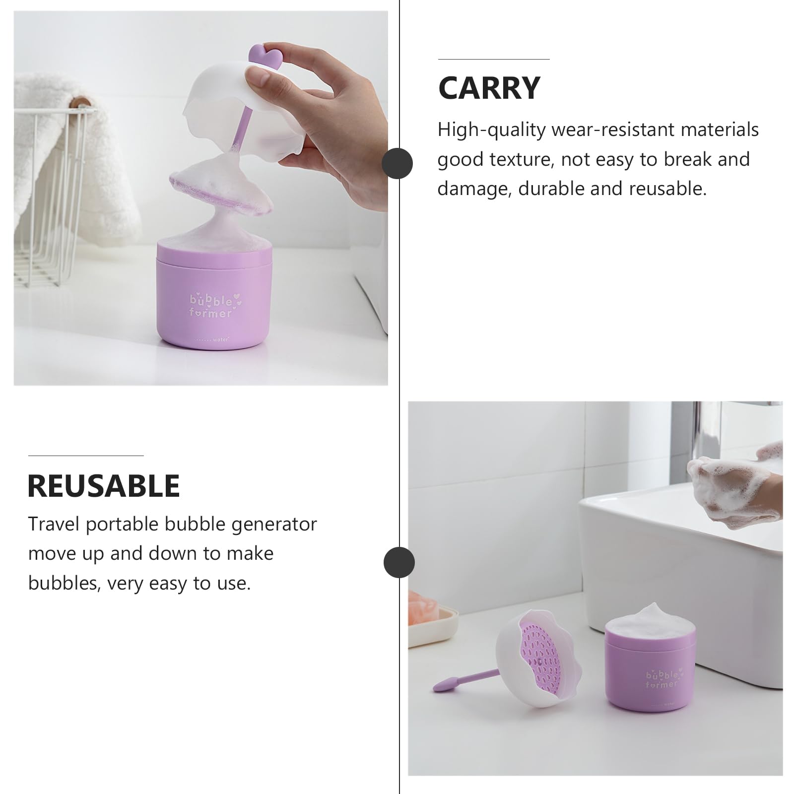 DOITOOL Foam Maker for Face Wash, Skincare Cleaner Foam Cup Bubble Maker Facial Cleaning Tool, Face Wash Foamer Skincare Tools f