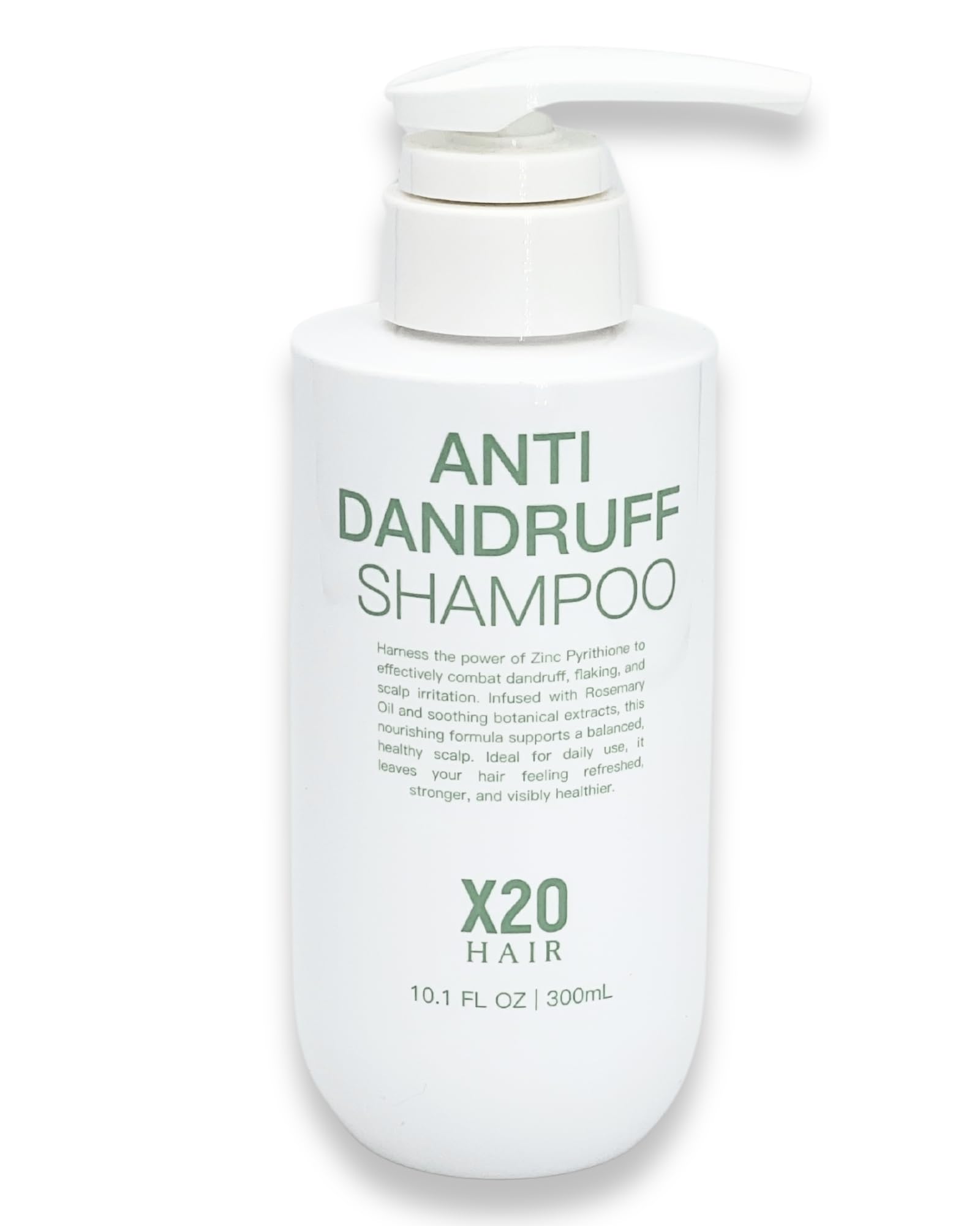 X20Hair AntiDandruff Shampoo with 1% Zinc Pyrithione, 10.1 Fl Oz