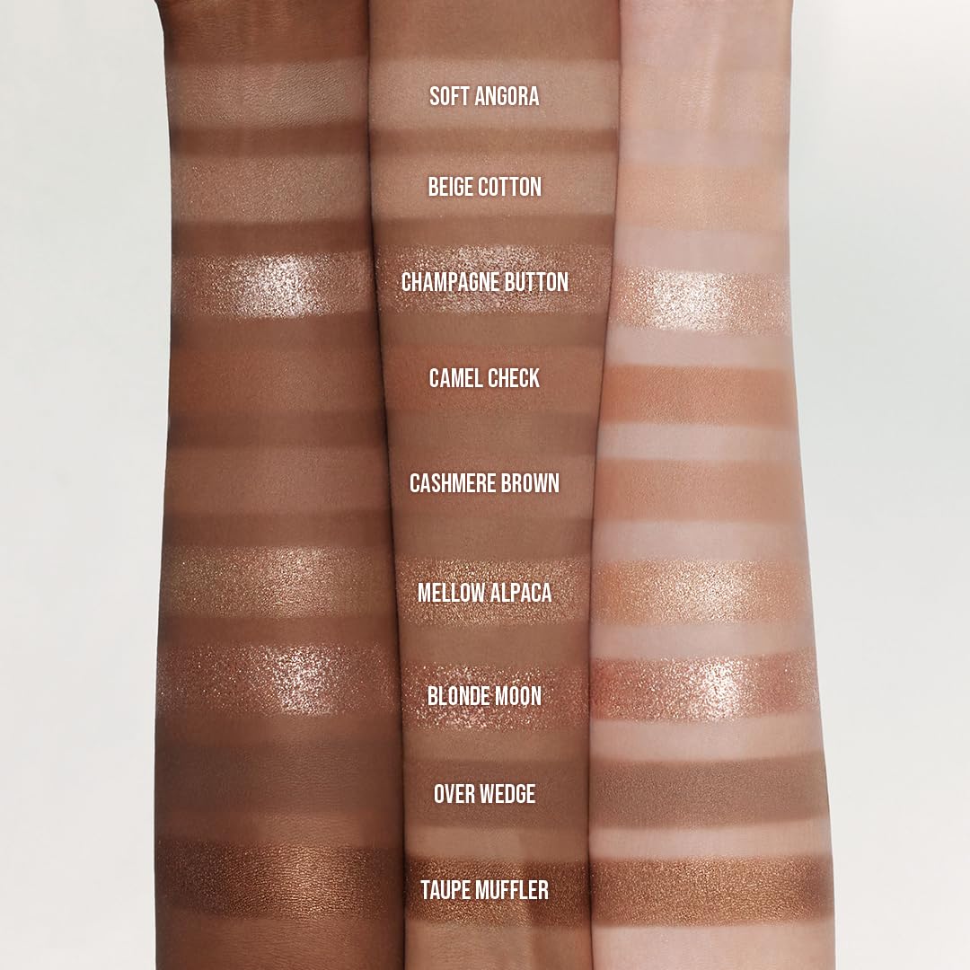 dasique Shadow Palette #15 Beige Knit l Vegan, Cruelty-Free l 9 Blendable Shades in Smooth Matte and Shimmer Finishes with Gorge