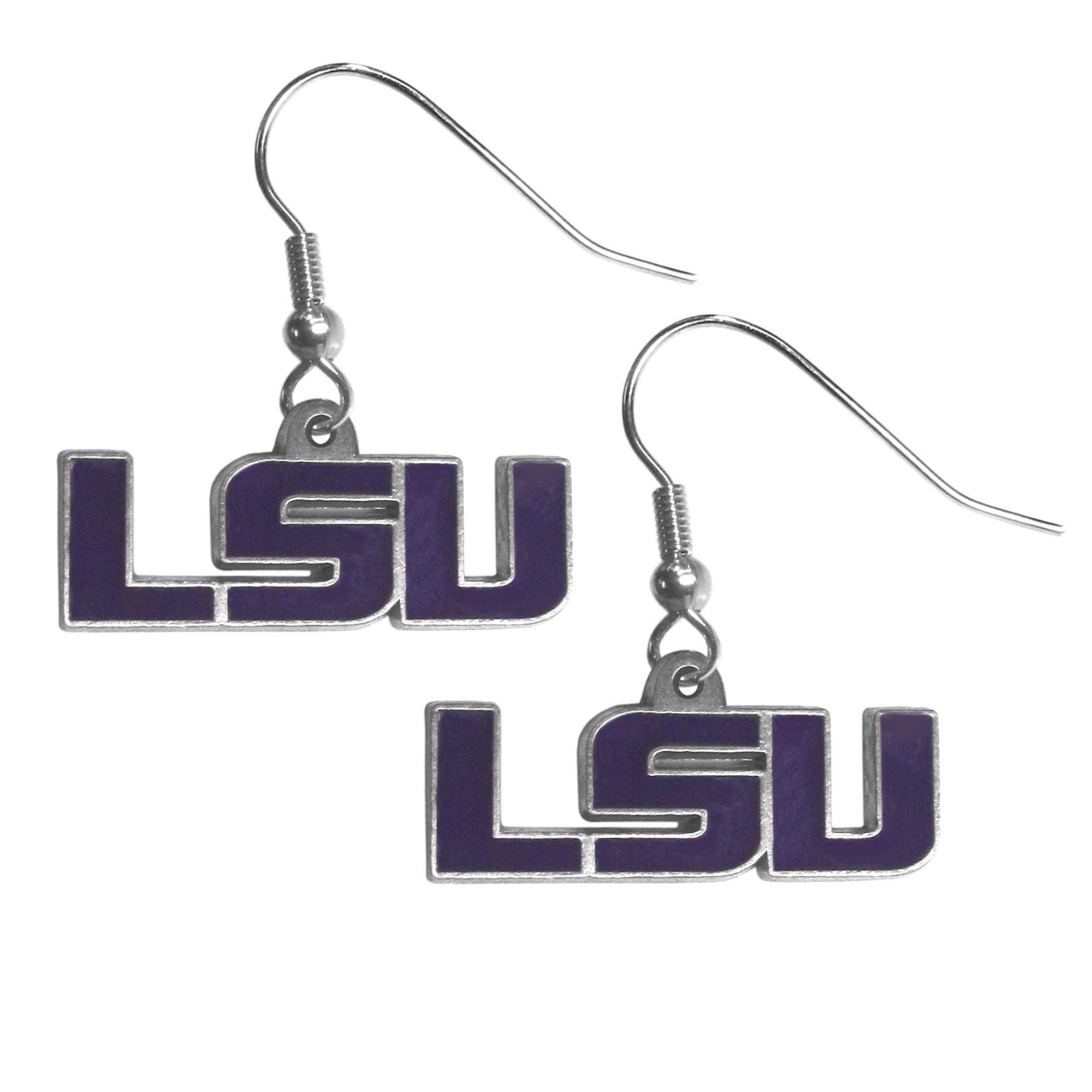NCAA Siskiyou Sports Womens LSU Tigers Dangle Earrings One Size Team Color