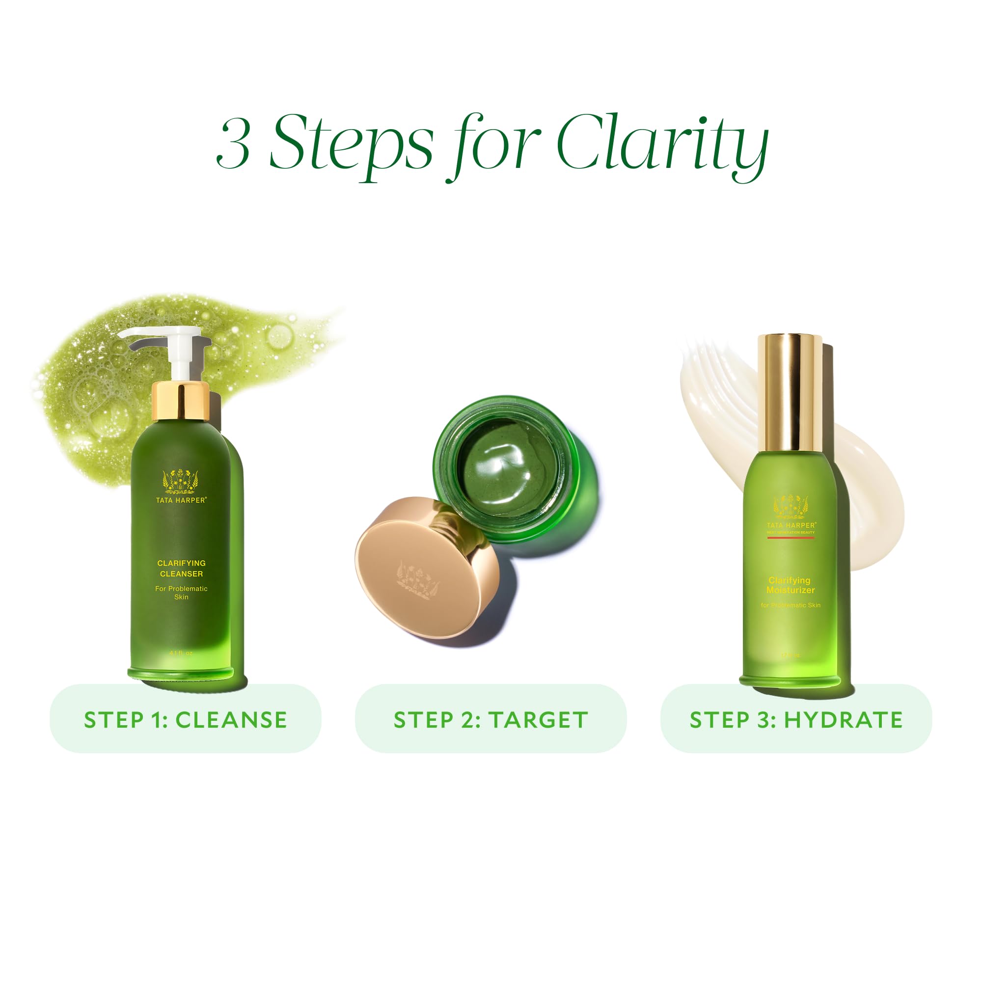 Tata Harper Clarifying Mask, Salicylic Acid & Lactic Acid Blemish Treatment, 100% Natural, Made Fresh in Vermont, 30ml