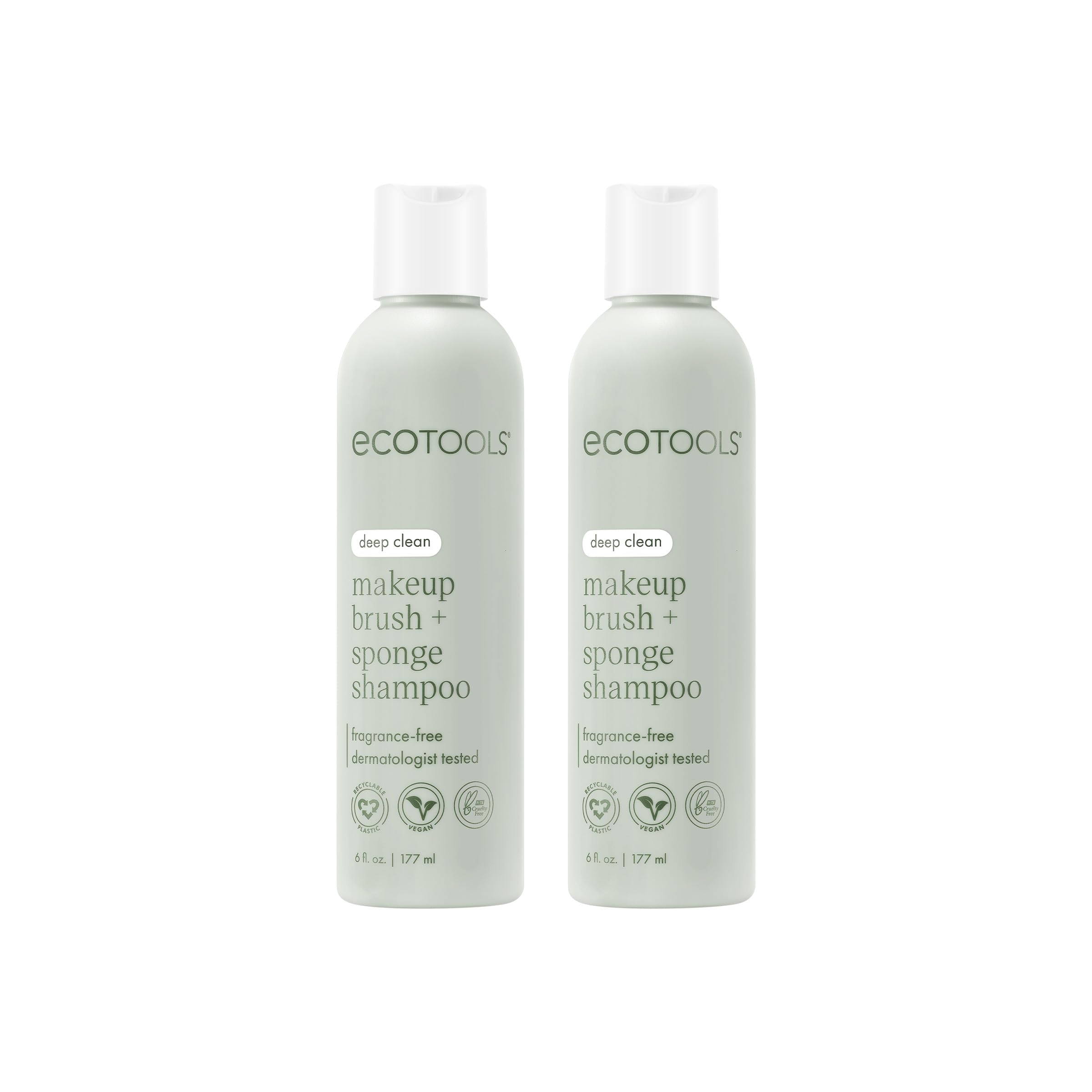Ecotools Makeup Brush And Sponge Shampoo, Removes Makeup, Dirt, & Impurities From Makeup Brushes & Makeup Blending Sponges, Frag