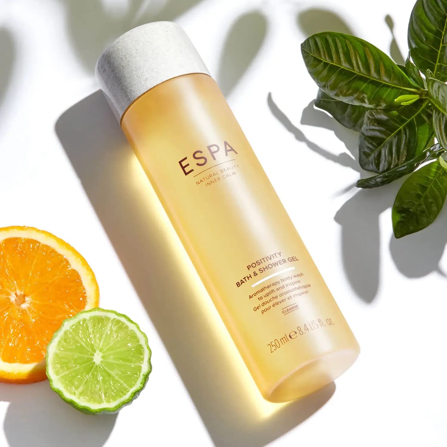 Espa | Positivity Bath & Shower Gel | 250Ml | Jasmine, Gardenia & Rose Geranium | Vegan