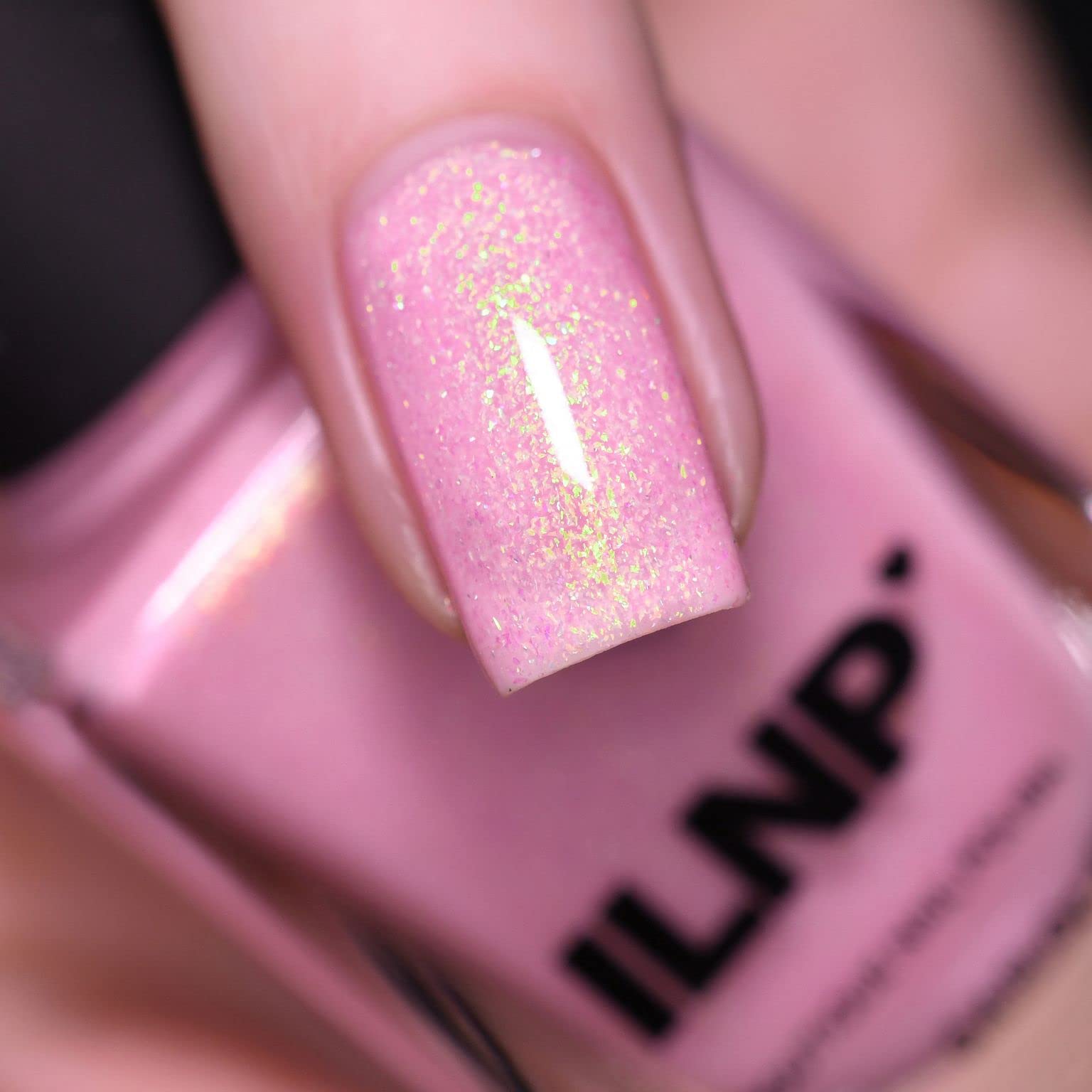 Ilnp Fairy Floss - Pastel Pink Shimmer Nail Polish