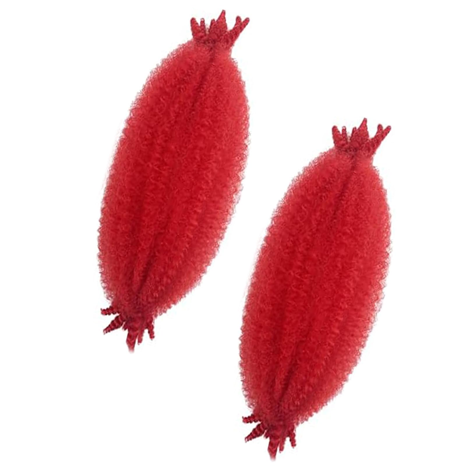 Paraglame Red Marley Hair 16 Inch Springy Afro Twist Hair 2 Packs Marley Twist Braiding Hair For Faux Locs Crochet Hair Red Brai