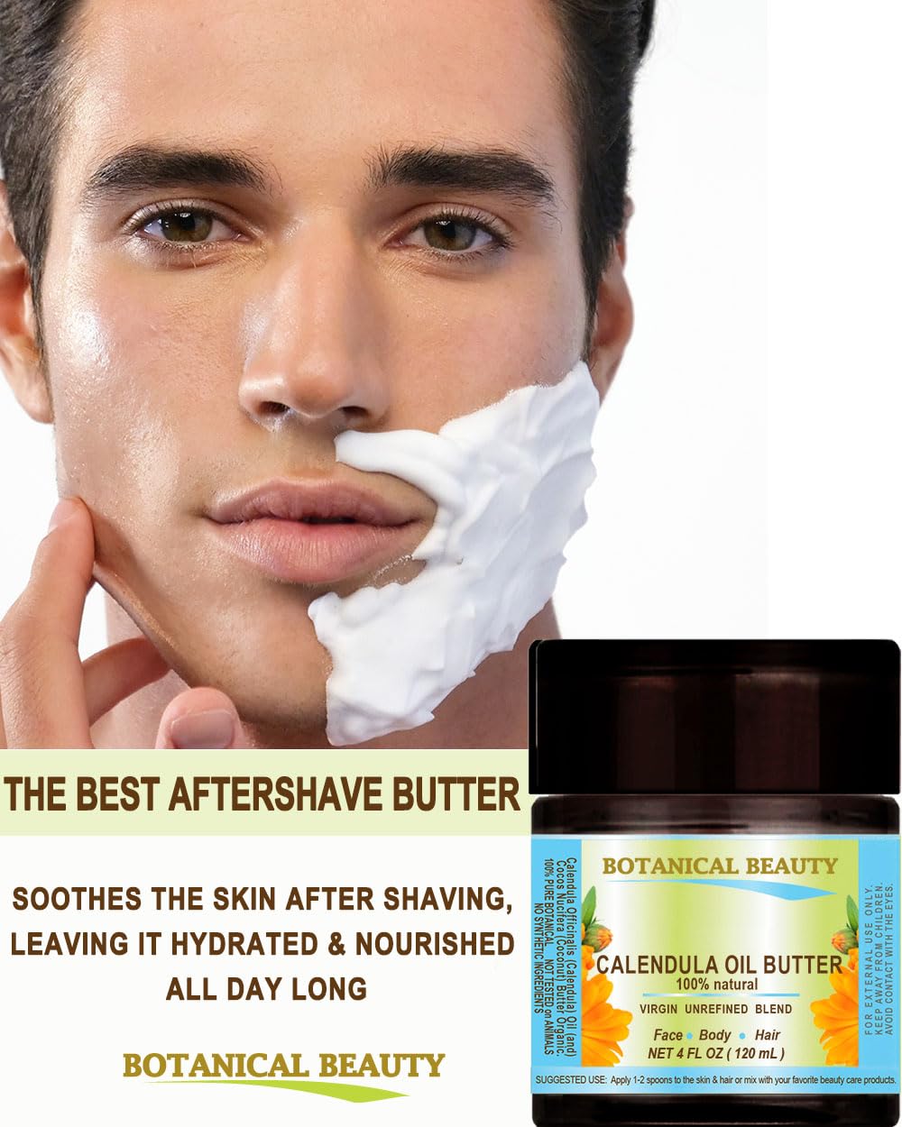 Calendula Oil Butter Calendula Officinalis Marigold Oil Butter 100% Pure Natural For Face, Skin, Body, Hair, Nails, Foot Care. F