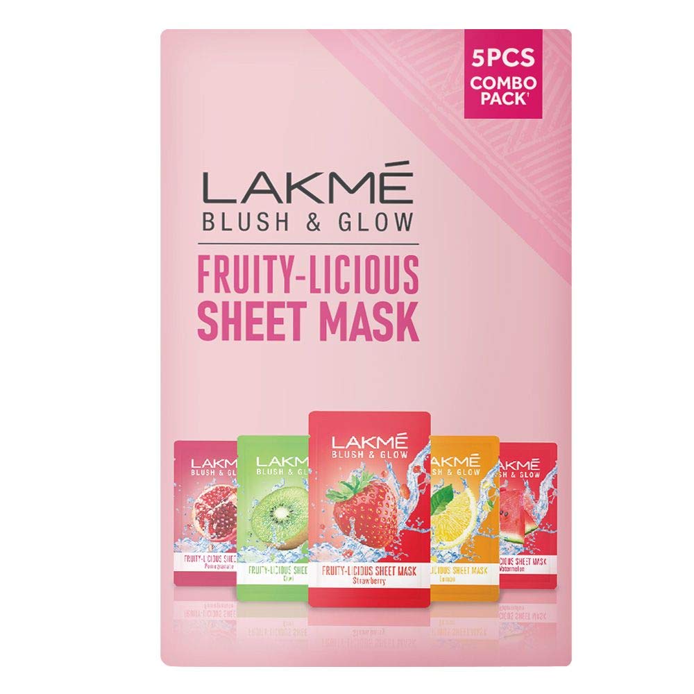 Lakm Blush & Glow Strawberry Sheet Mask, 25 Ml