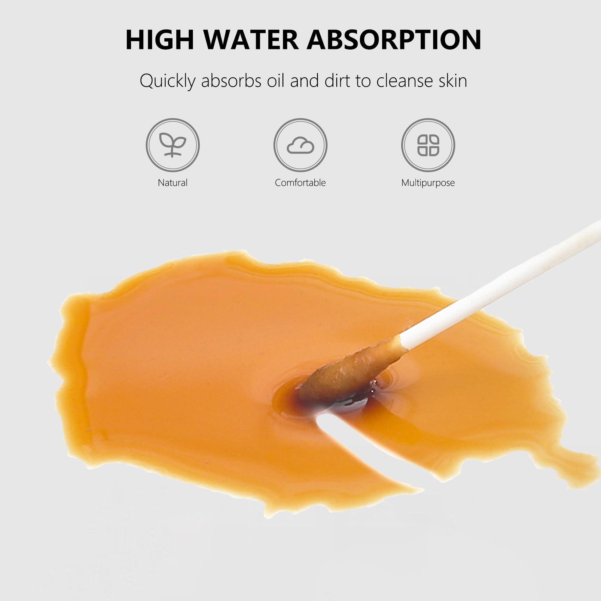 2000Pcs Tiny Cotton Buds, With Round & Spiral, Suitable For Baby Ear Nose Clean,Cosmetics,Personal Hygiene