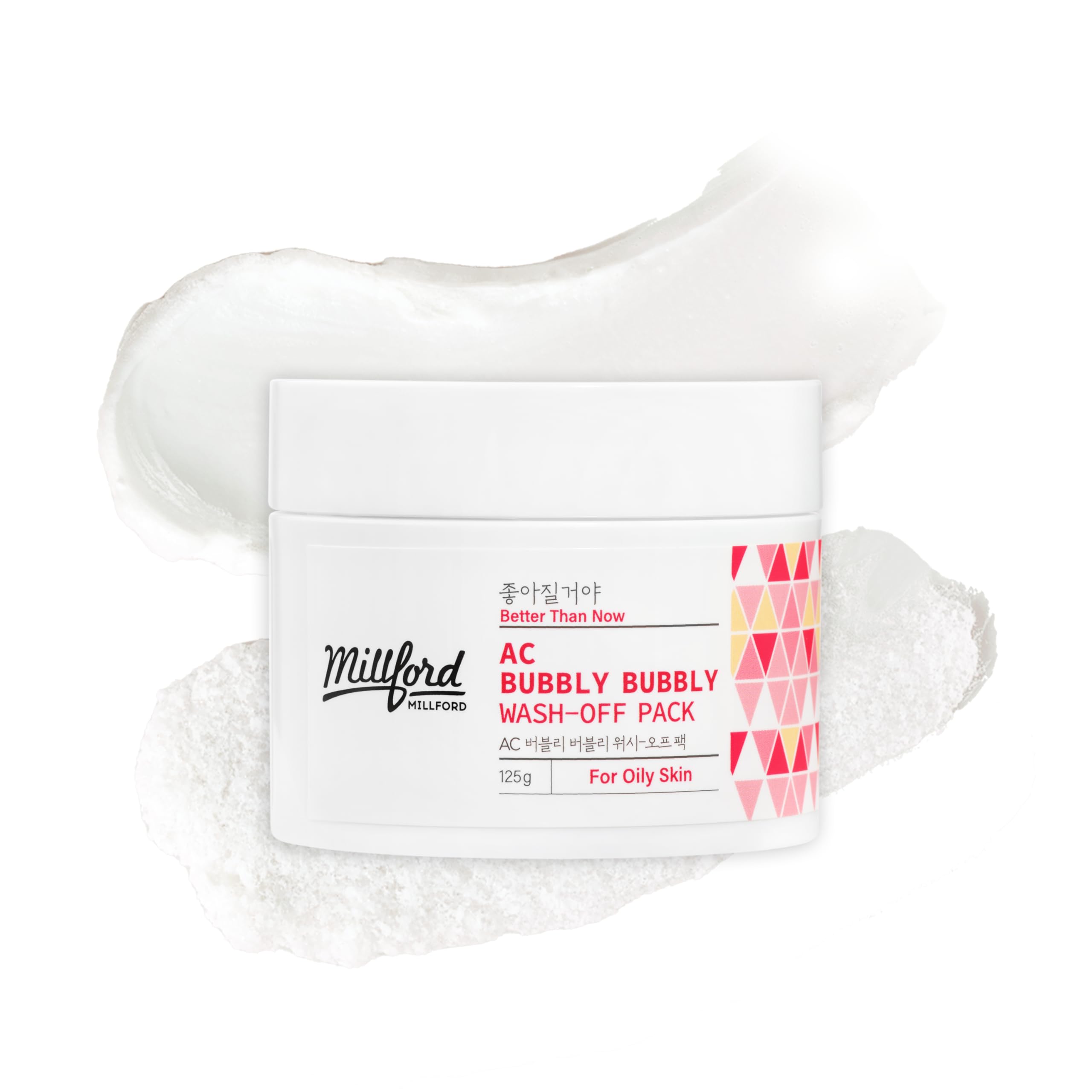 Millford AC Bubbly Bubbly WashOff Pack 125g/4.4Oz, Kaolin, Deep Cleansing, Acne Prone Skin, Bubble Wash, Exfoliating, Bubble Ma