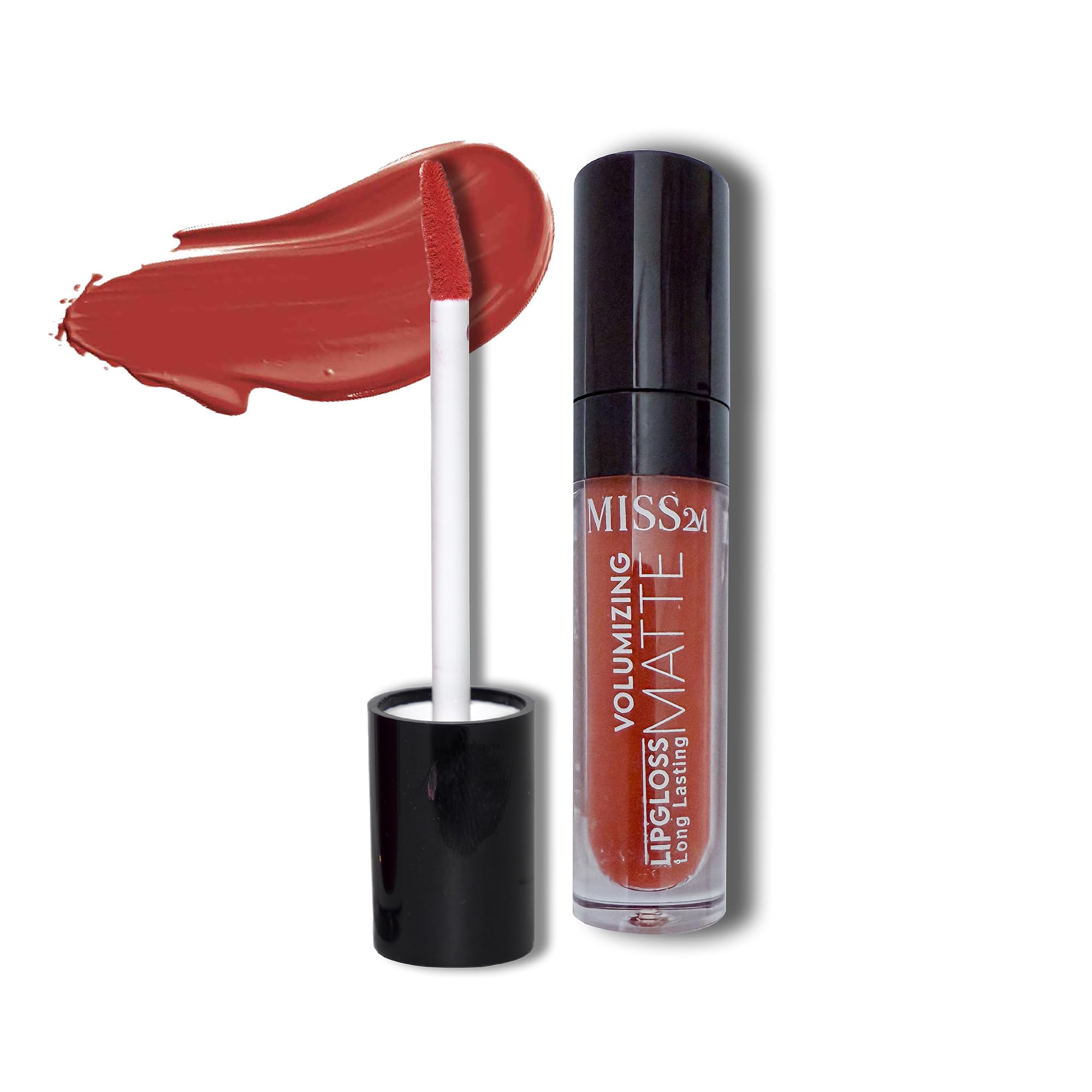 MISS2M 16-Hour Volumizing Matte Liquid Lipstick with Non-Drying, Waterproof Matte Liquid Lip Color: 118 Twilight Nectarine, 0.14