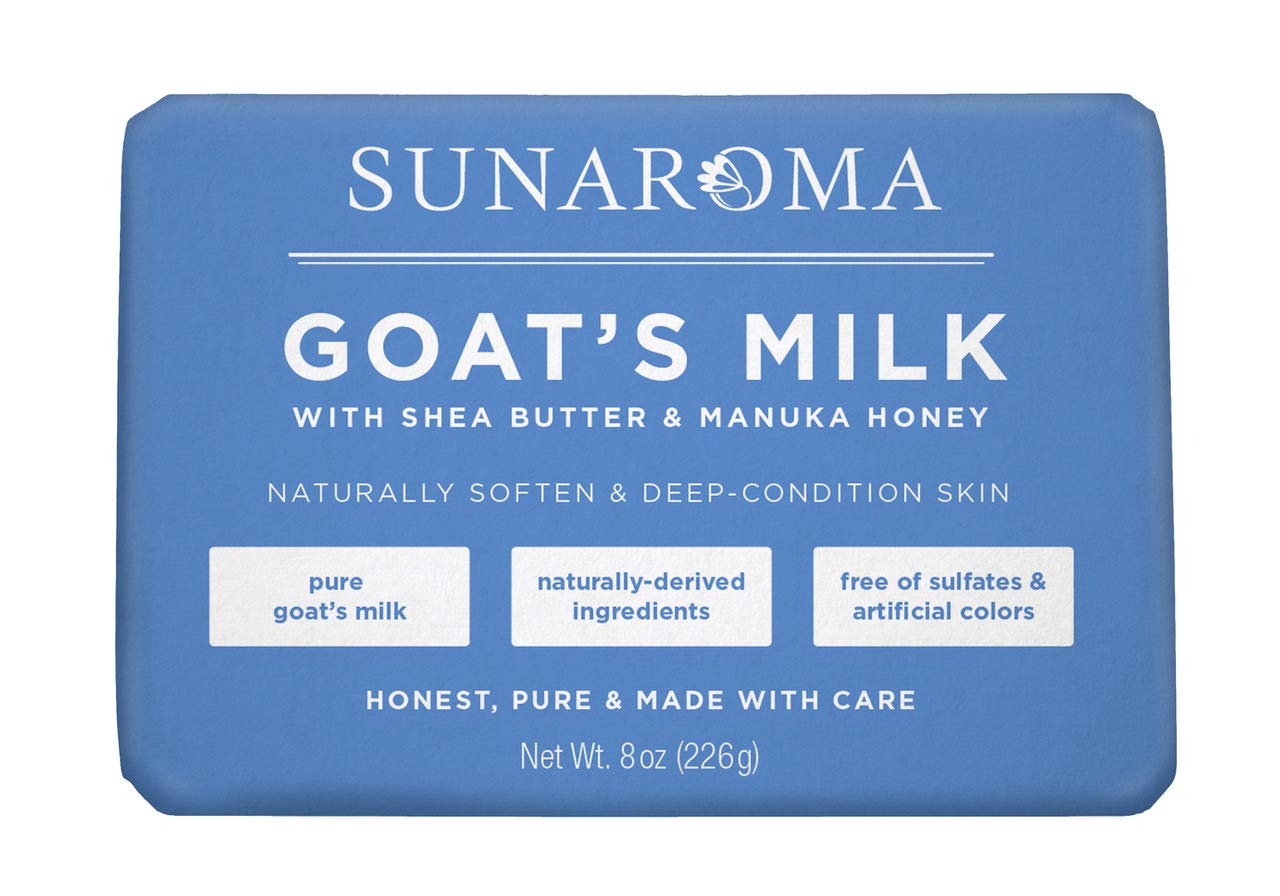 Sunaroma Goat's Milk W/ Shea Butter & Manuka Honey Soap (8 Ounce)