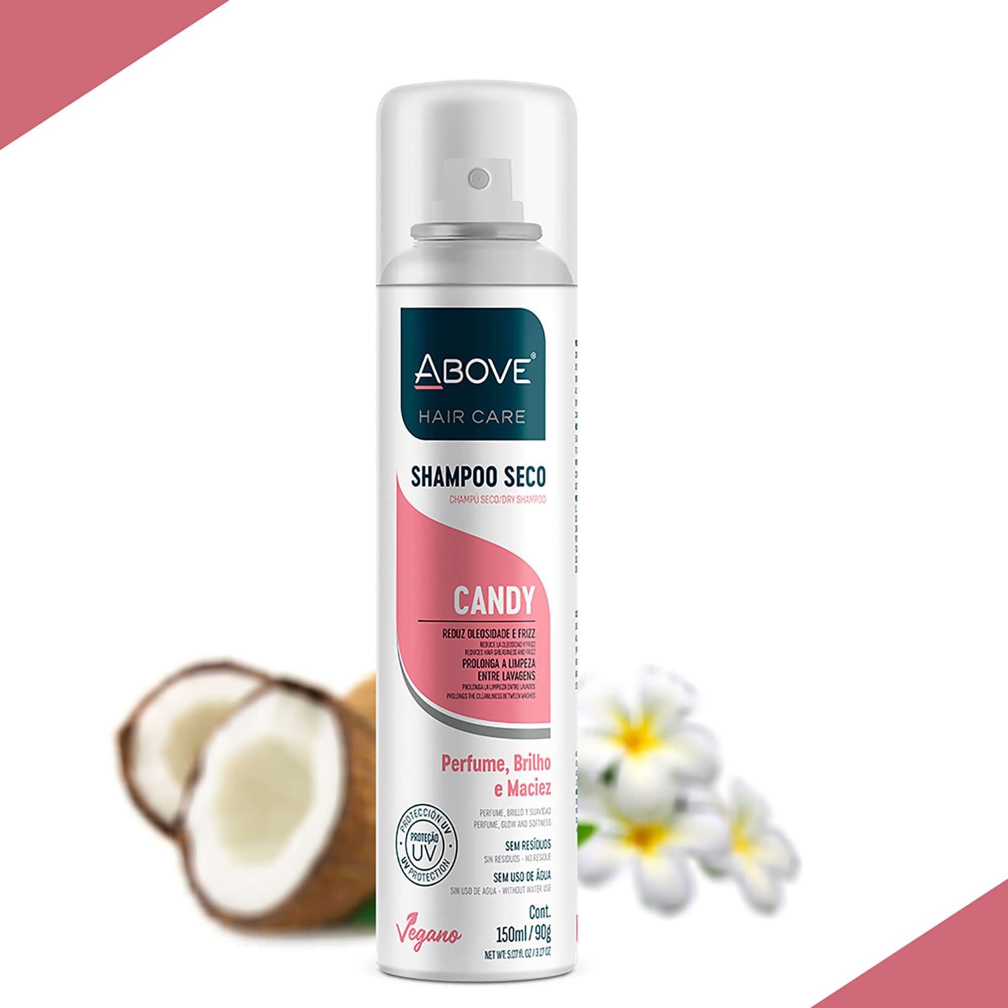 Above Candy - Dry Shampoo - Absorbs Excess Oil Between Washes - Gives Softness And Shine To Your Strands - Does Not Leave Residu