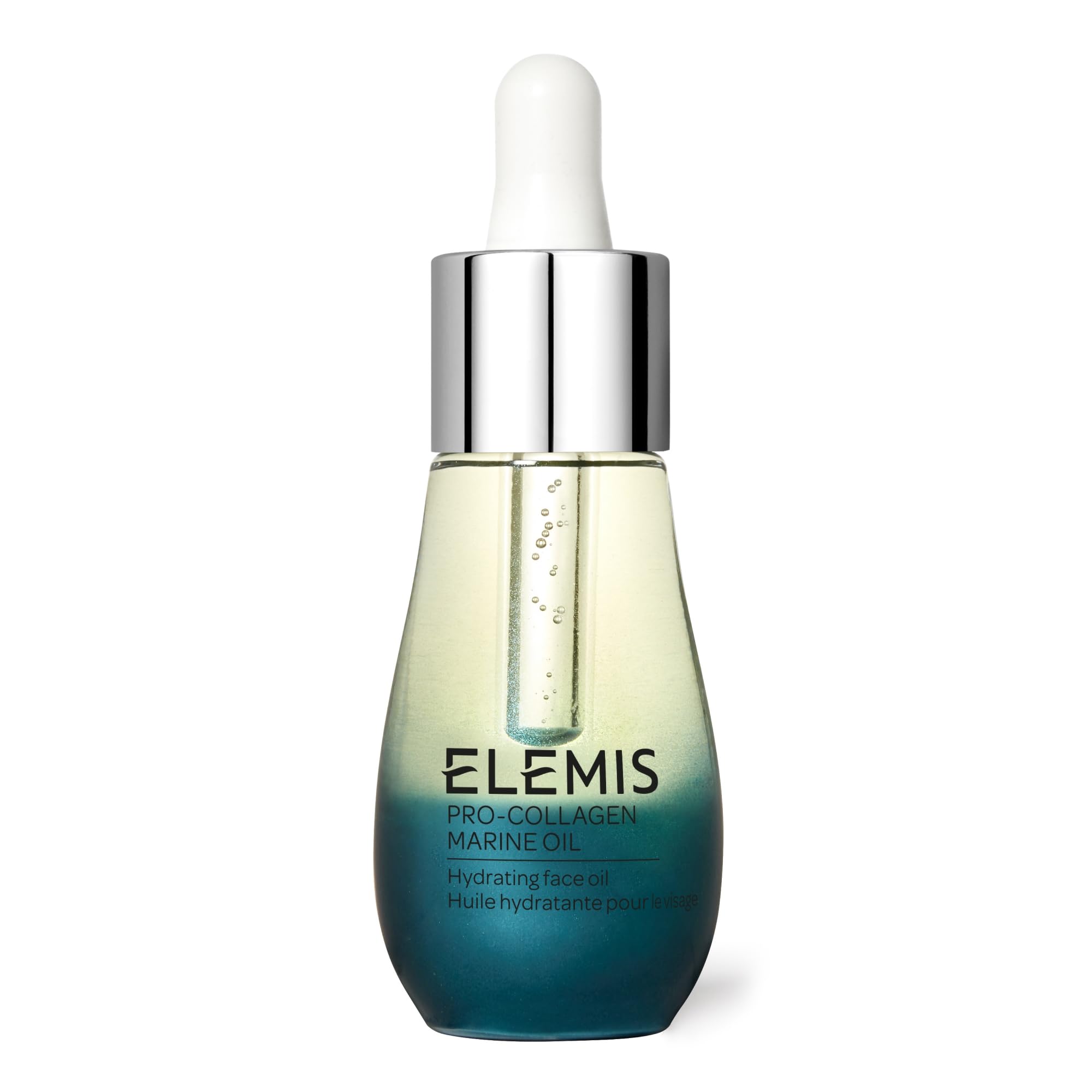 ELEMIS Pro-Collagen Marine Oil, 15ml - Ultra-Lightweight Anti-Wrinkle Daily Face Oil Moisturizer, Deeply Moisturize, Nourish & H