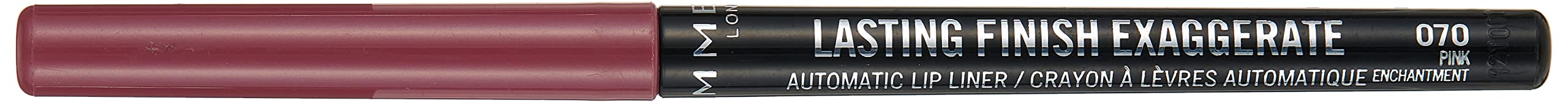 Lasting Finish Exaggerate Automatic Lip Liner, 70 Pink Enchantment, Shelf Pack Of 3