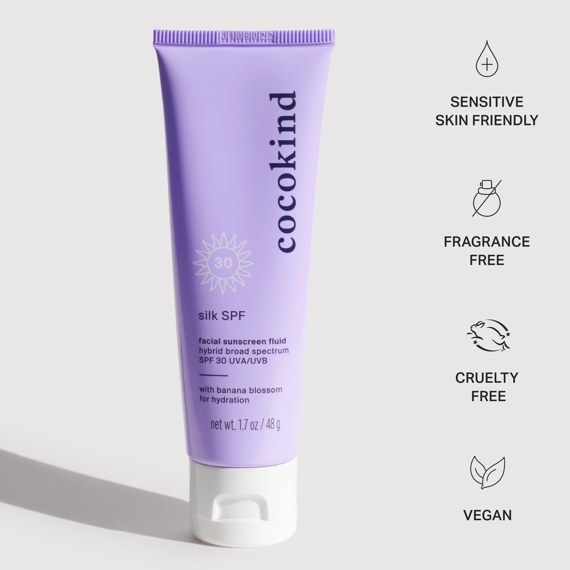 Cocokind Silk Spf, Mineral And Chemical Sunscreen For Face, Spf 30