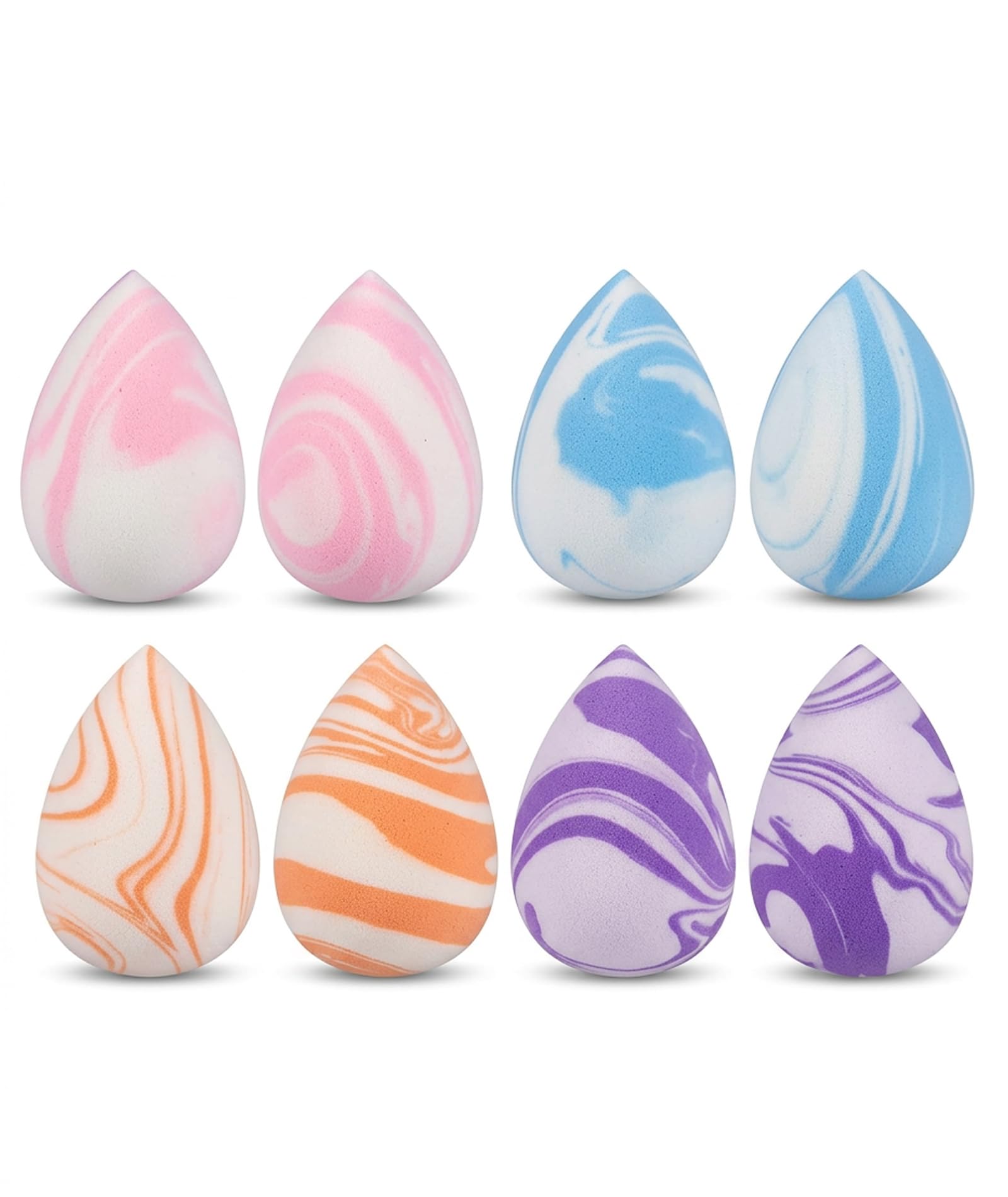 8Pcs Beauty Blender Sponge, Blender, Precision Makeup Application For Eyes And Nose, Full Face Foundation Blending, Travel Frien