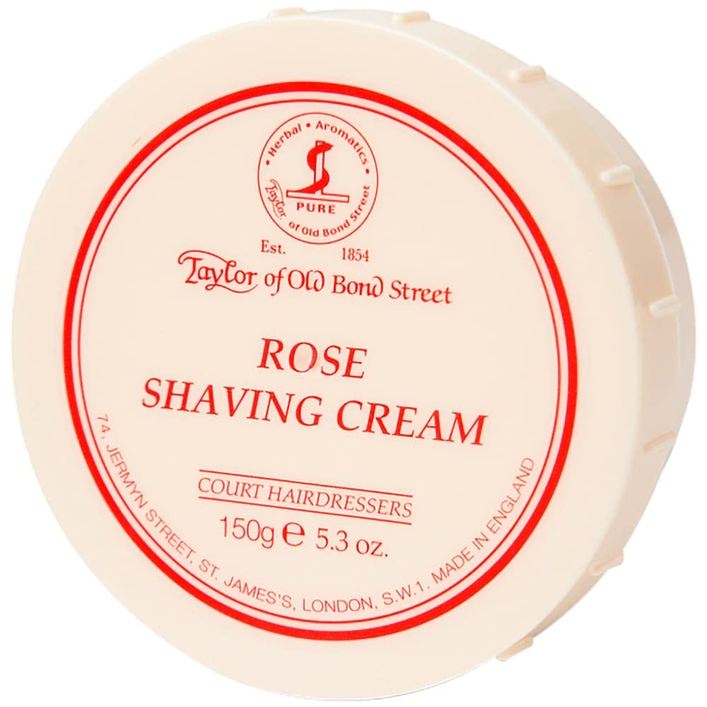 Taylor of Old Bond Street Rose Shaving cream Jar, 53-Ounce (01004)
