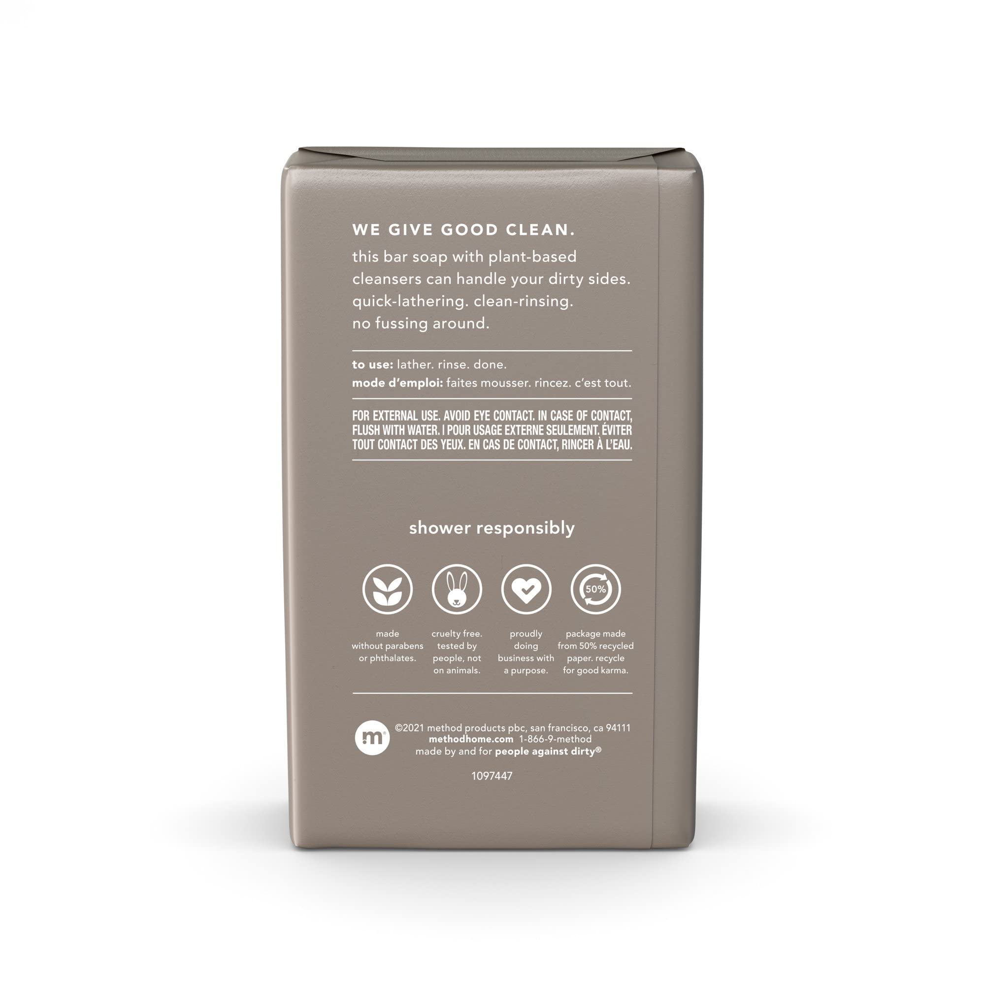 Method Cedar & Cypress Mens Bar Soap, 170 Gr