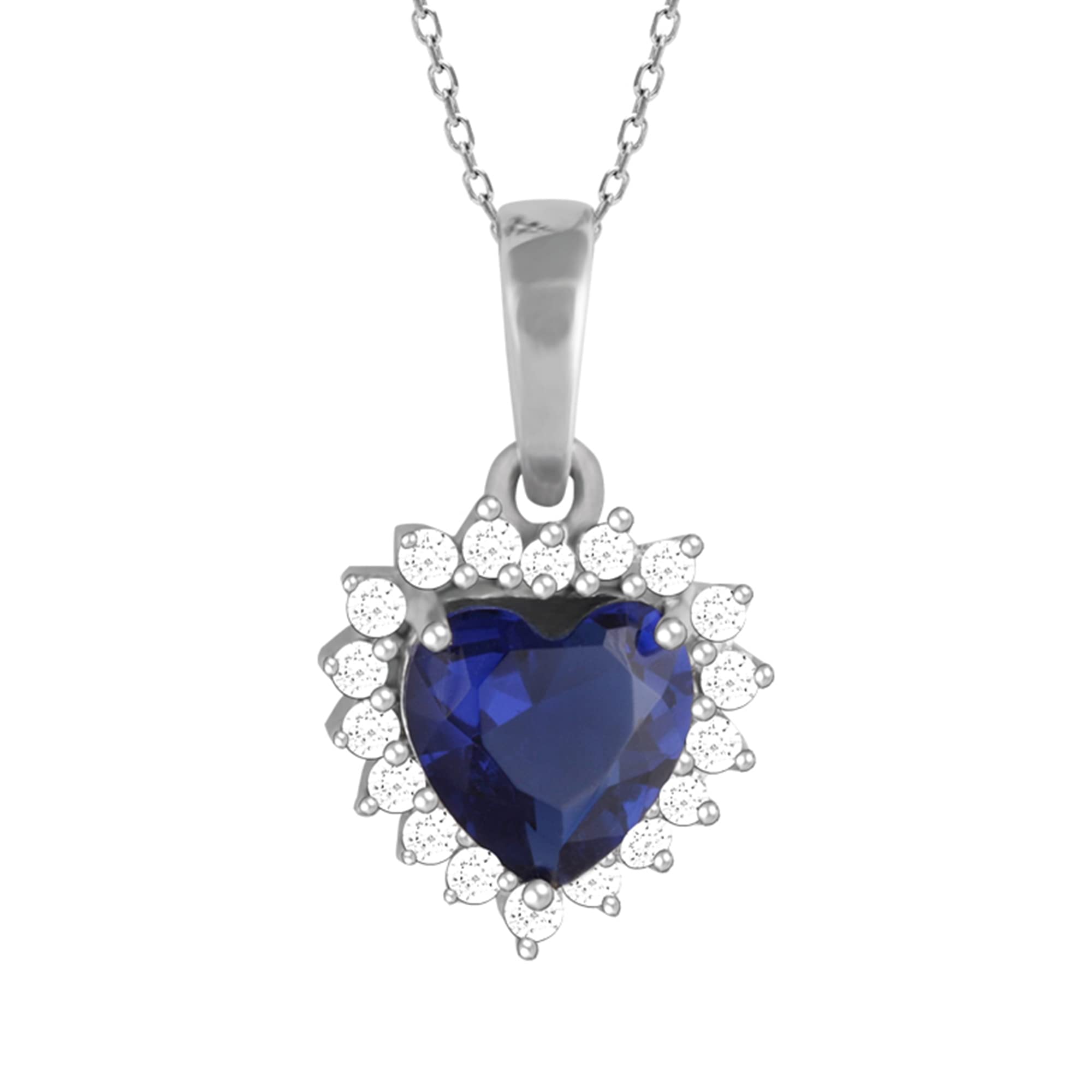 Giva 925 Silver Heart Of The Ocean Pendant With Link Chain | Gifts For Girlfriend,Pendant To Gift Women & Girls | With Certifica