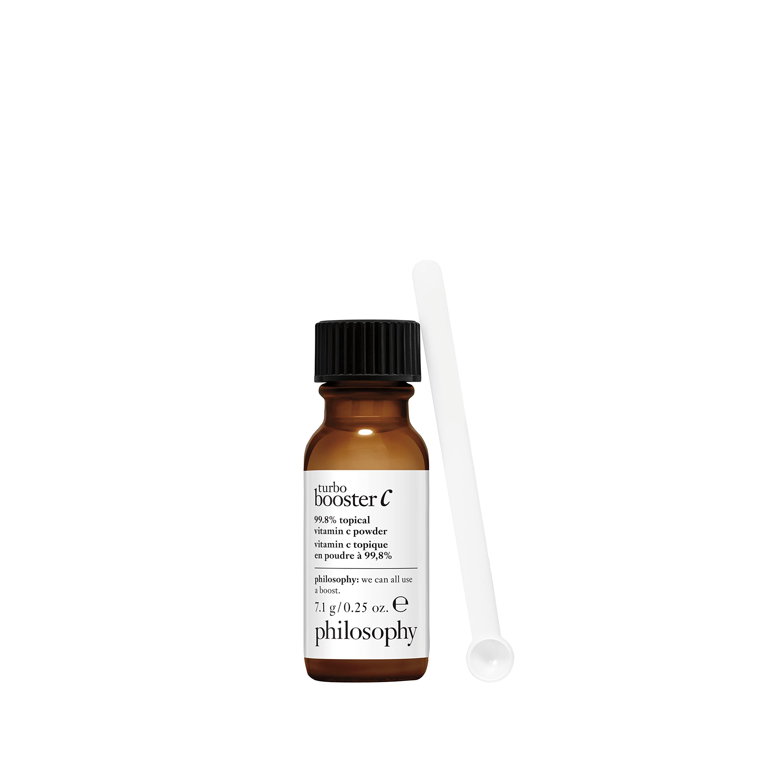 philosophy turbo booster - 99.8% topical vitamin C powder - improves fine lines, radiance & dark spots - 0.25 oz