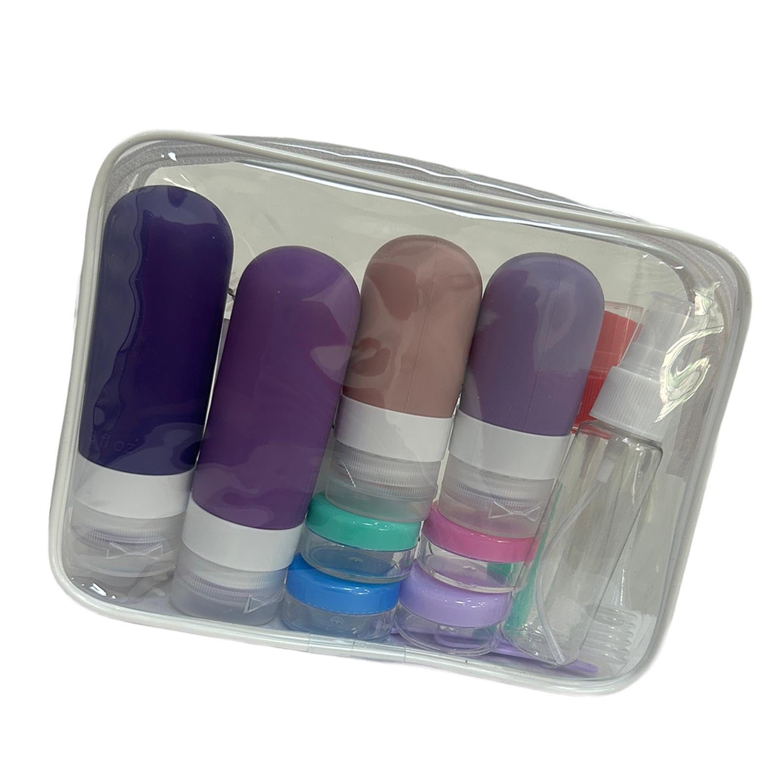 Atorse 16Pcs Travel Bottles Multipurpose Containers For Eye Cream Cosmetics Shampoo Purple|Health & Beauty | Bath & Body | Trave